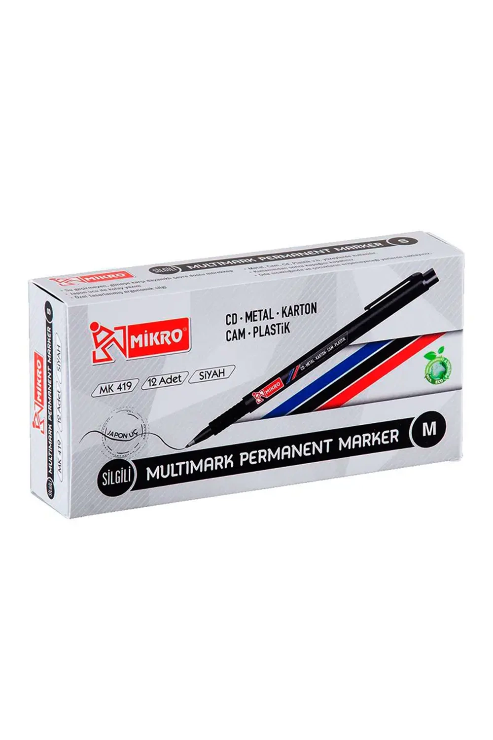 Mikro Asetat Kalemi Permanent M Seri Siyah Mk 419