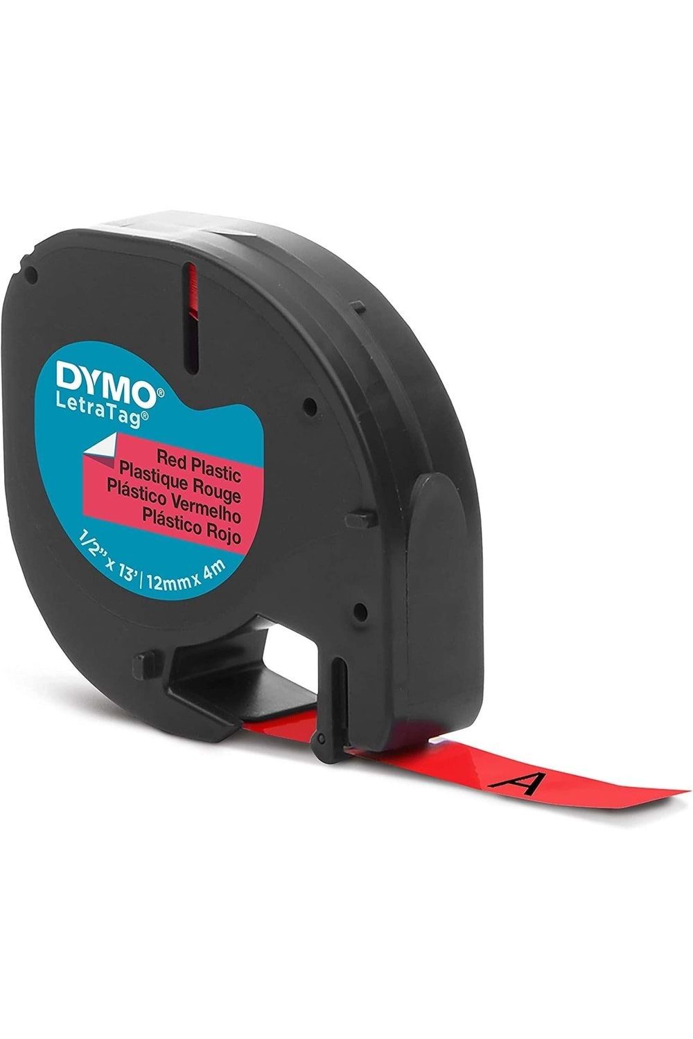 Dymo Letratag Şerit Plastik 12 Mmx4 Mt Kırmızı 91203