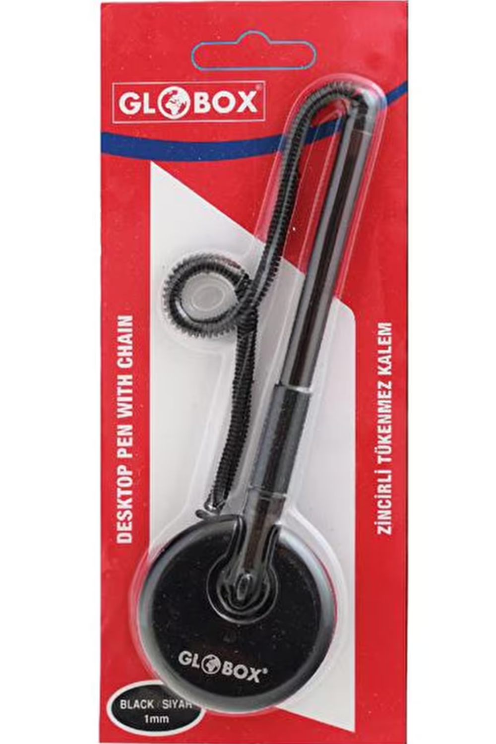 Globox Tükenmez Kalem Zincirli Siyah | 1035