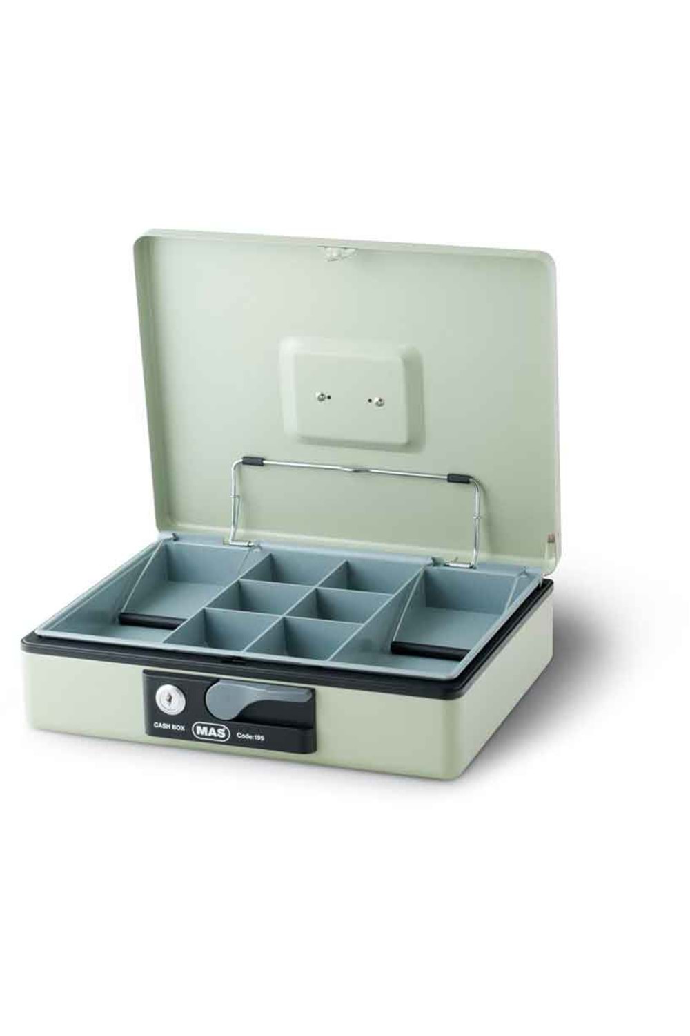Mas Para Kasası Jumbo Metal Kilitli | Gri 195