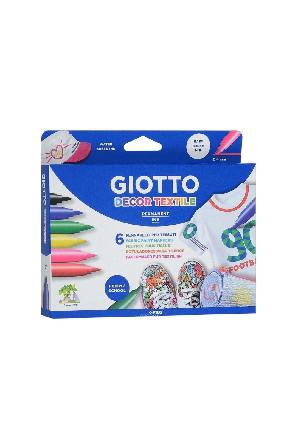 Giotto Keçeli Boya Kalemi Tekstil 6 Renk 494800