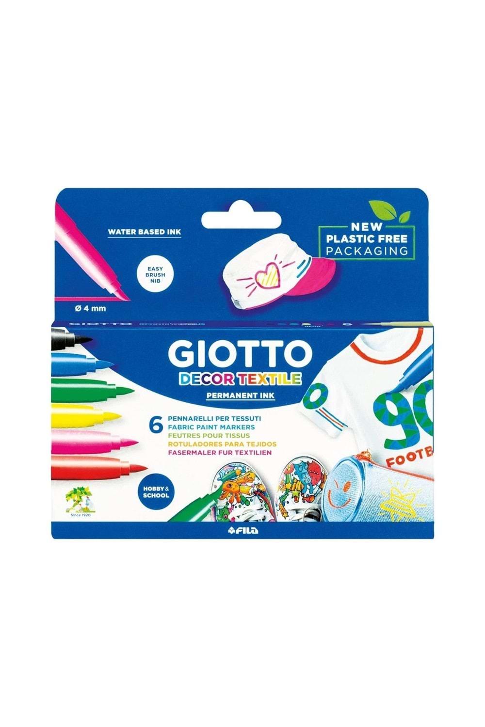 Giotto Keçeli Boya Kalemi Tekstil 6 Renk 494800