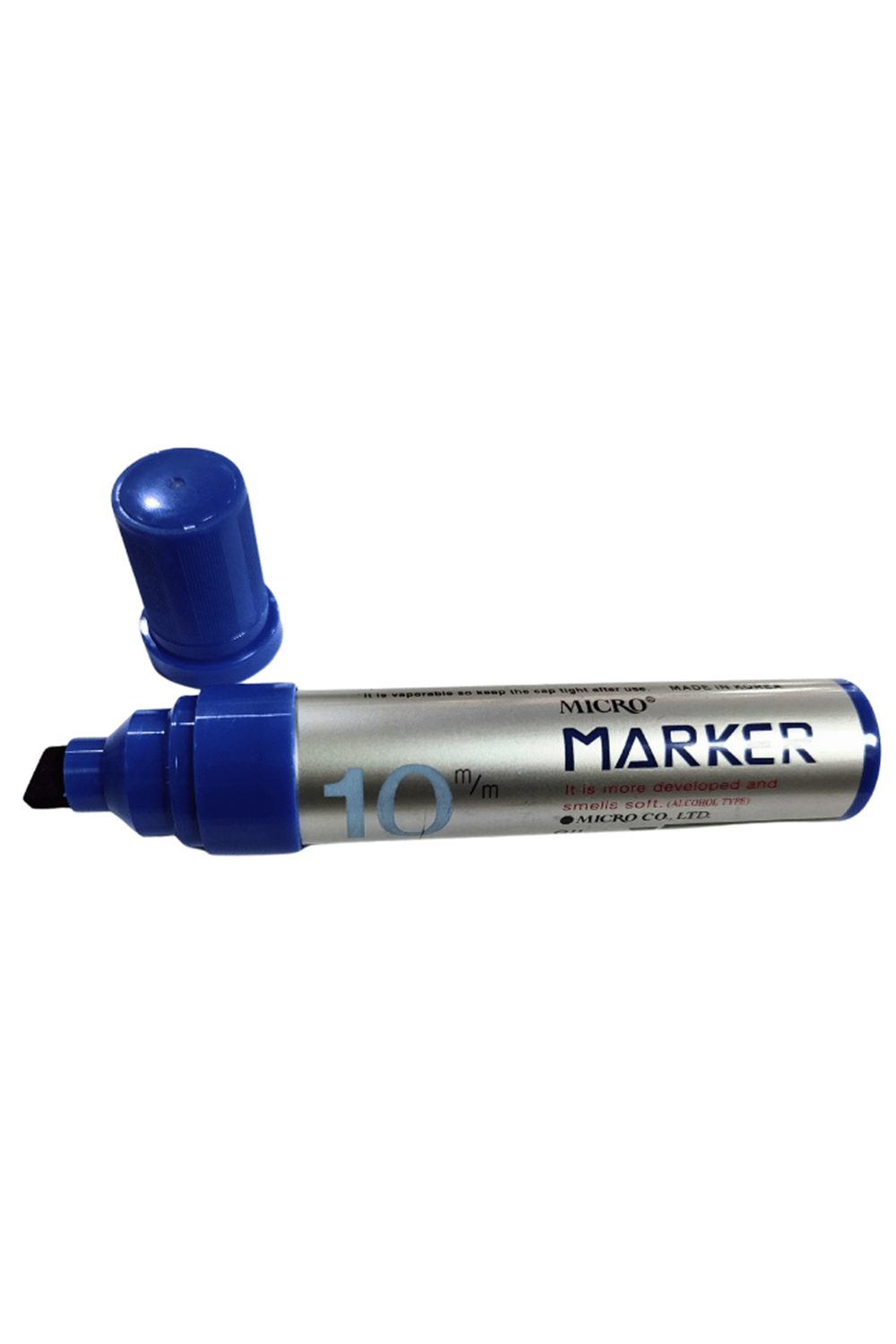 Mikro Markör Permanent 10mm Kesik Uçlu Mavi Mmp-1001