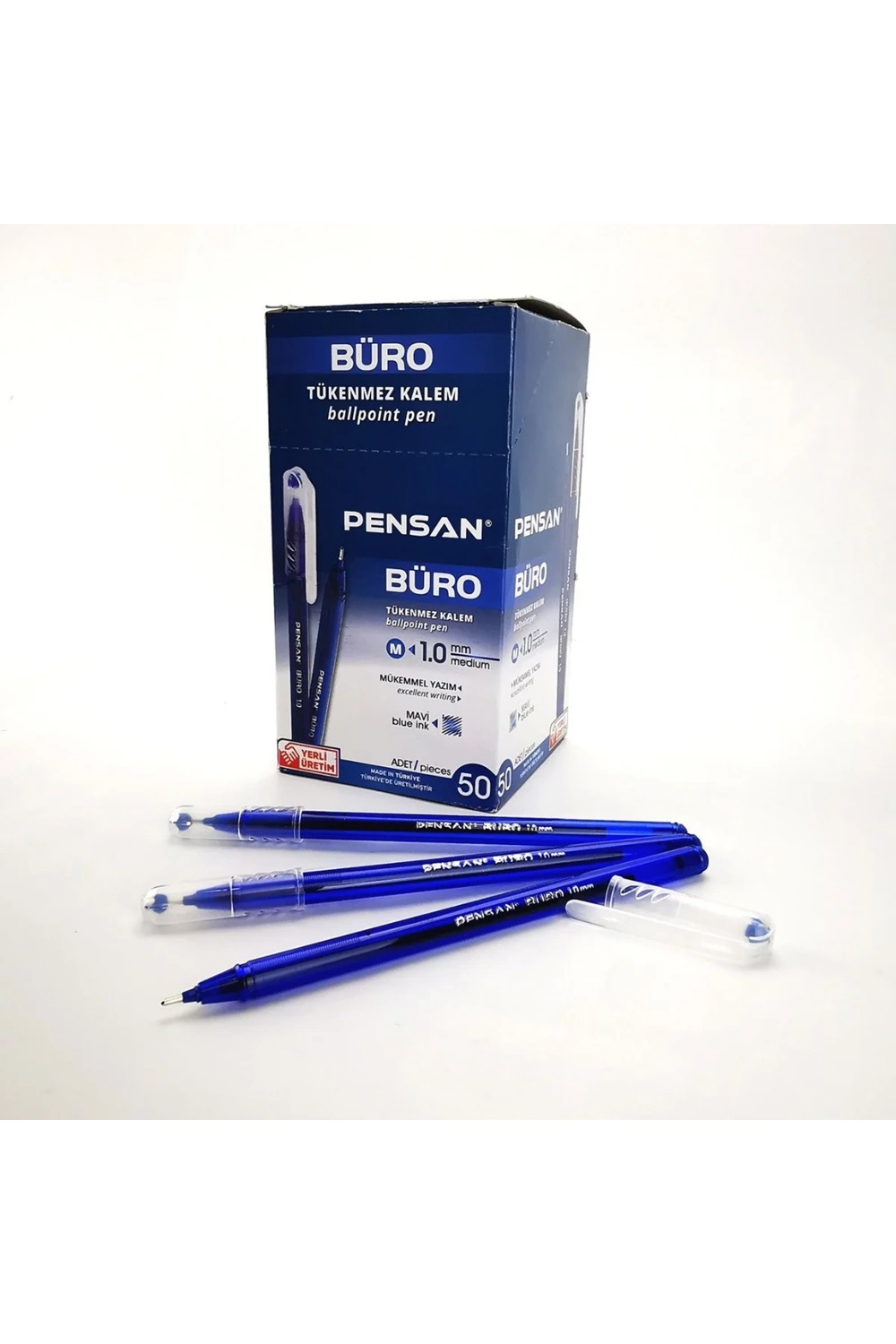 Pensan Tükenmez Kalem Büro 1 Mm Mavi 2270 Ad