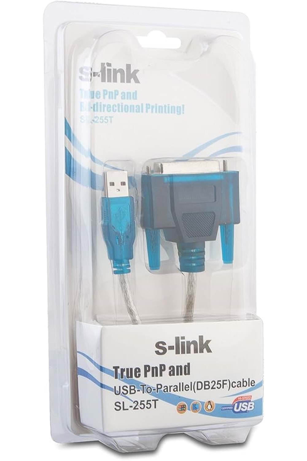 S-link Usb To Paralel Port Kablolu Sl-255t