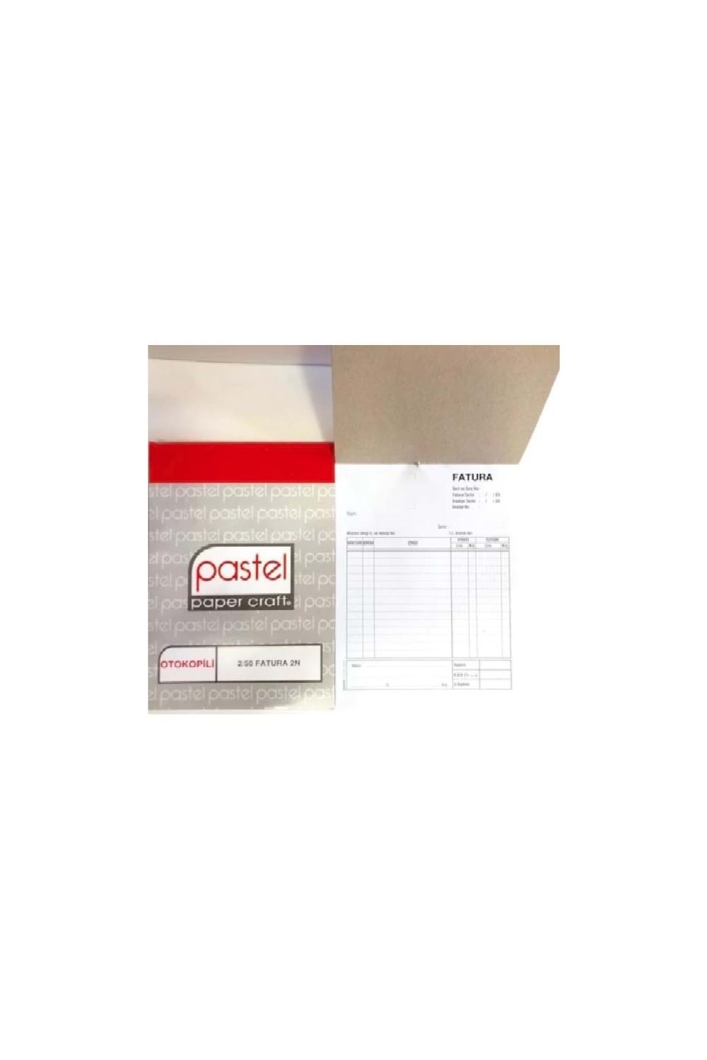 Pastel Fatura Defteri Otokopili 2 Nüsha 50 Sayfa
