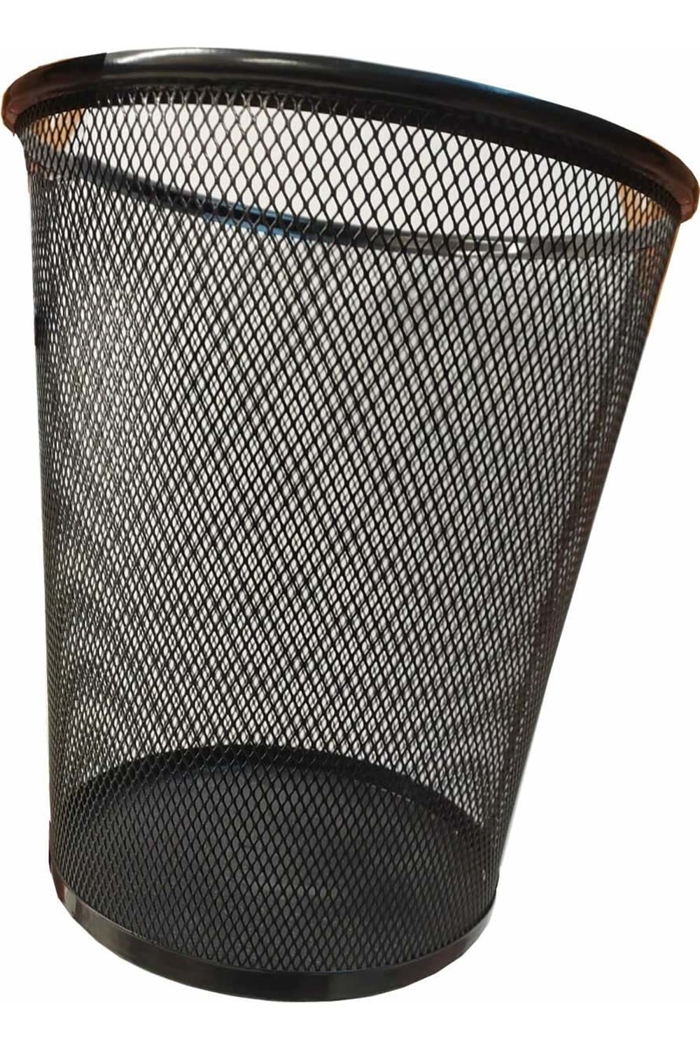 Mimaks Çöp Kovası Metal Tam Perforeli Siyah D-3
