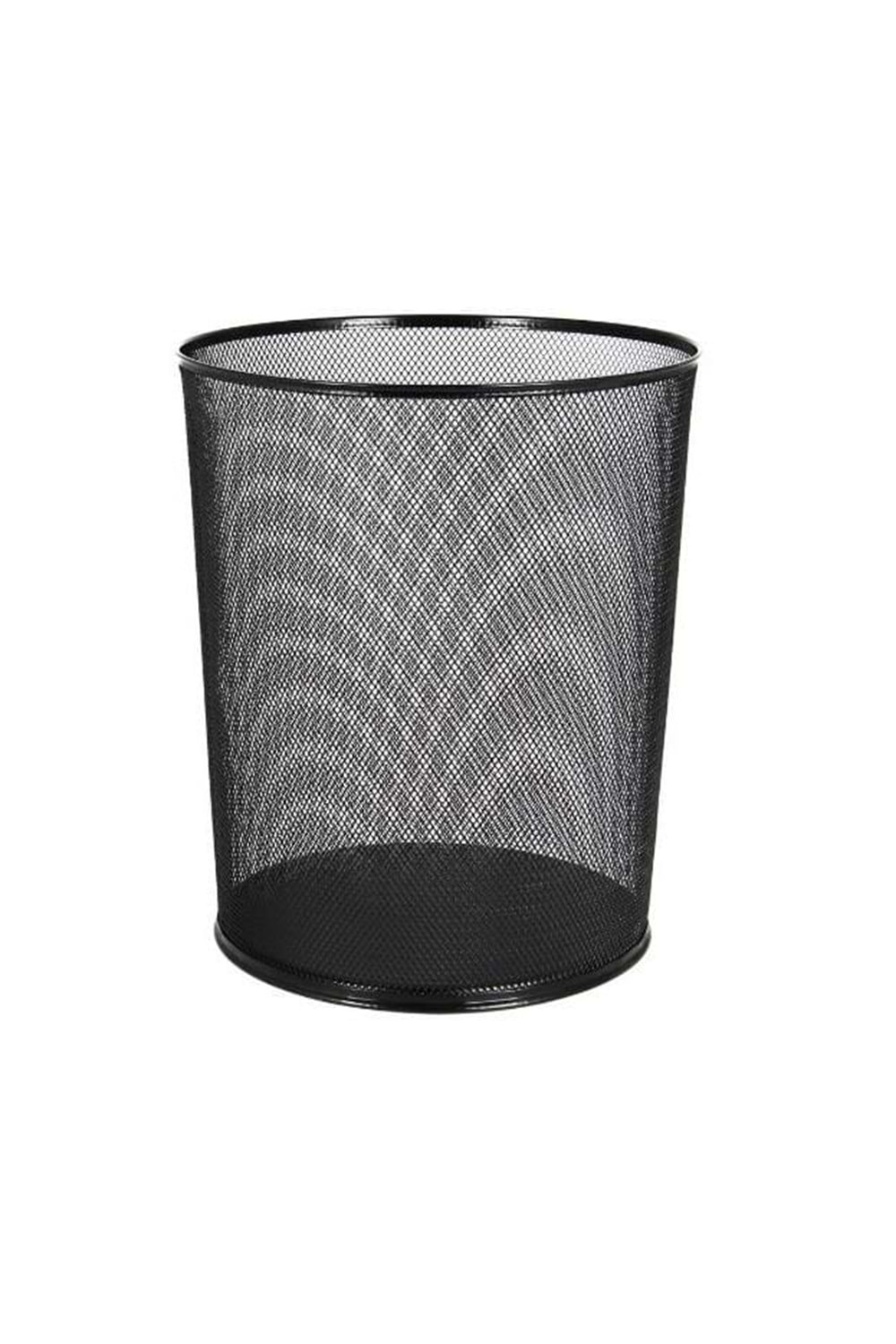 Mimaks Çöp Kovası Metal Tam Perforeli Siyah D-3