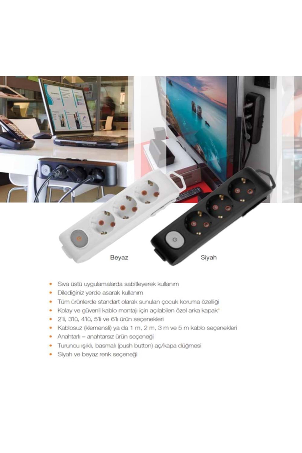 Viko Multi-let Vm55 5li 5mt Topraklı Kablolu (90113505)