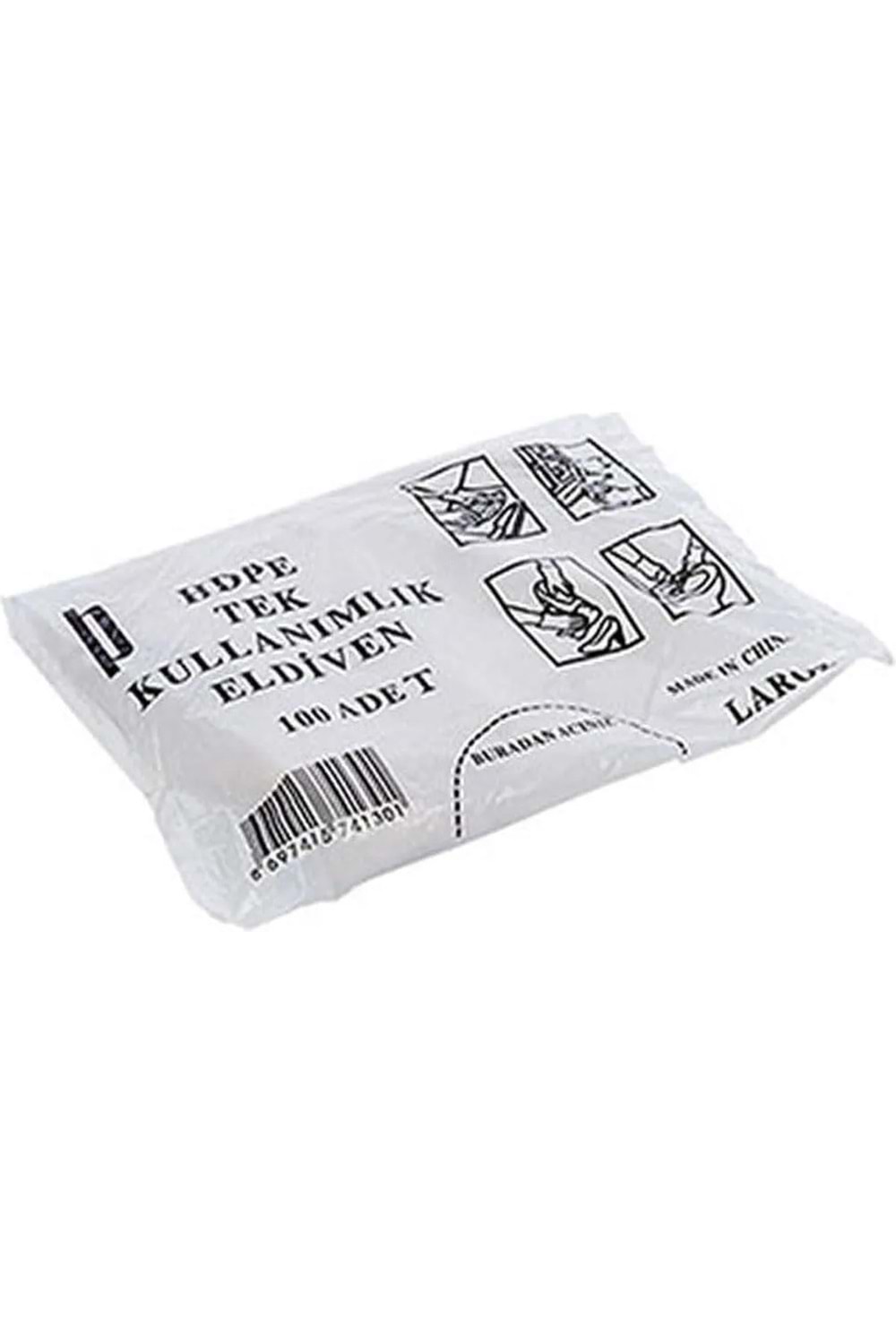 Burpak Şeffaf Poşet Eldiven Bir Paket (100 Adet)