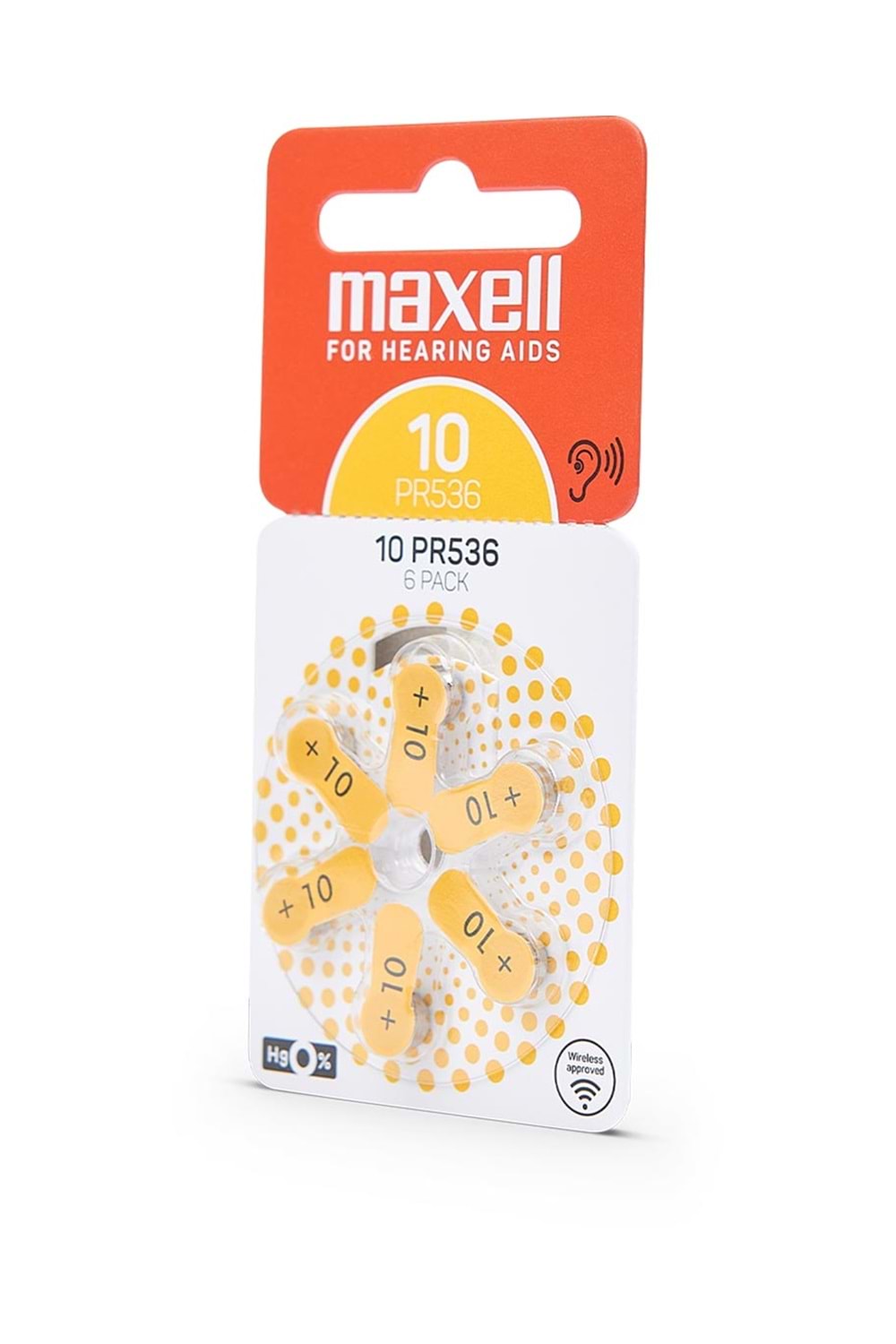 Maxell Pr536 (10) 1.4v Düğme Kulaklık Pili 6’lı Paket