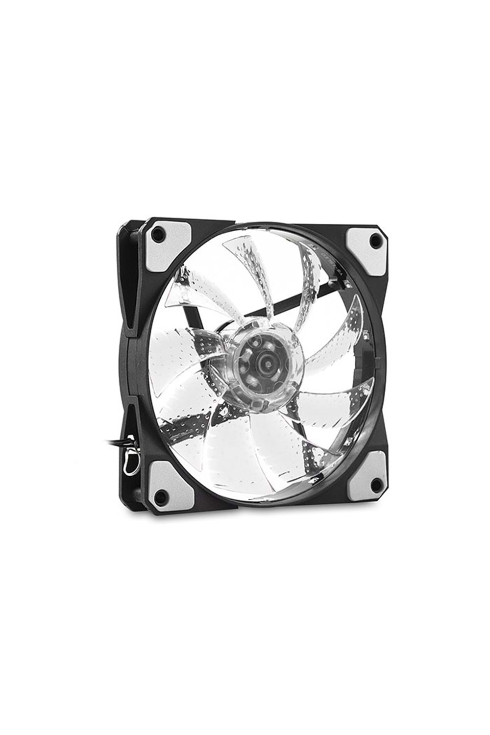 Evercool Cs1230w 120*120*25mm Beyaz Işıklı Şeffaf Kasa Fanı