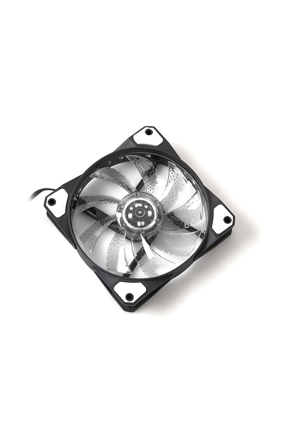 Evercool Cs1230w 120*120*25mm Beyaz Işıklı Şeffaf Kasa Fanı