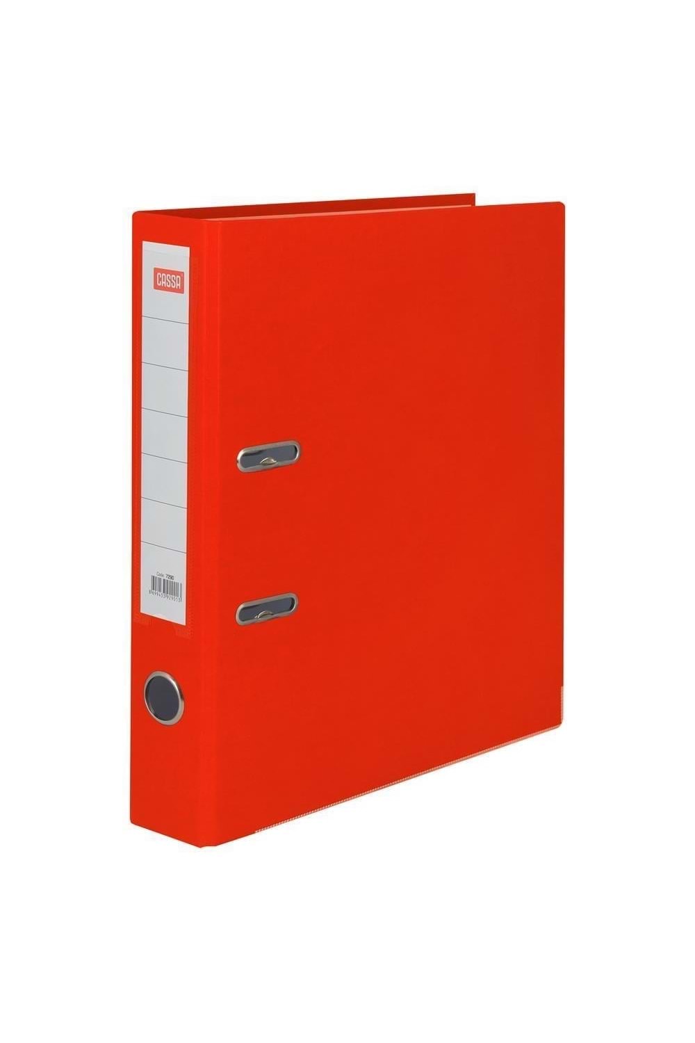 Cassa Plastik Klasör Dar A4 Kırmızı 7290
