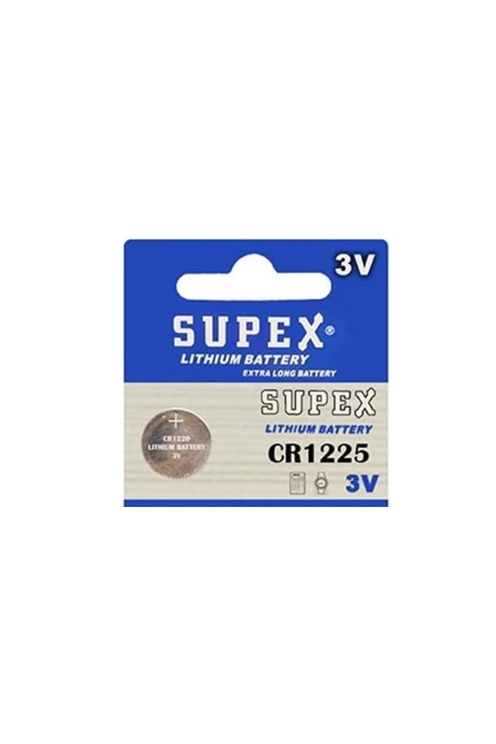 Supex Cr1225-c5 3v Lityum Düğme Pil Tekli