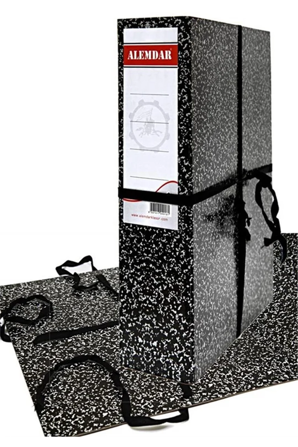 Alemdar Karton Klasör Geniş Siyah | 49300