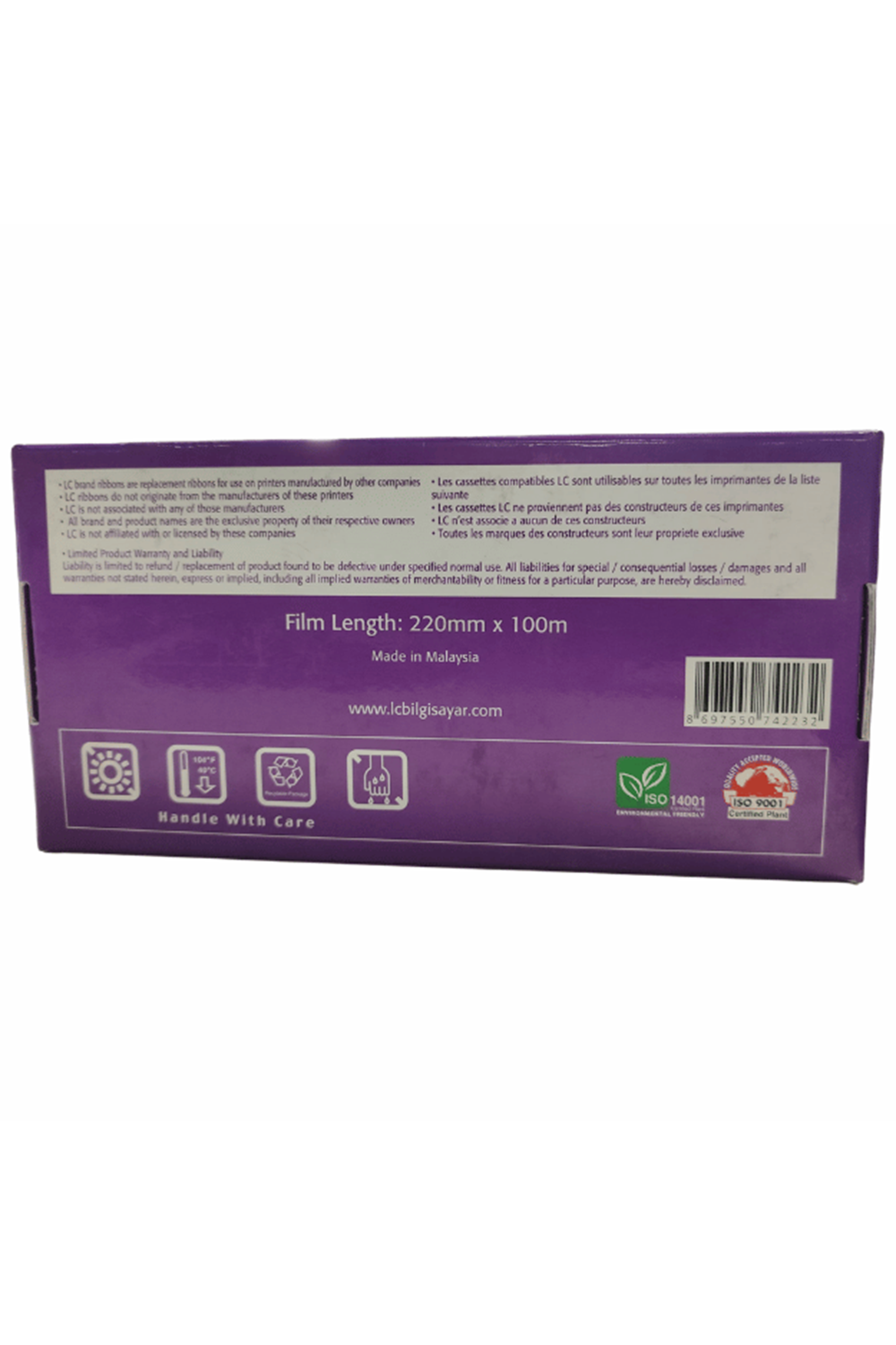 Lc. Lcfp136 2 Rolls Ink Film 220mm X 100mm