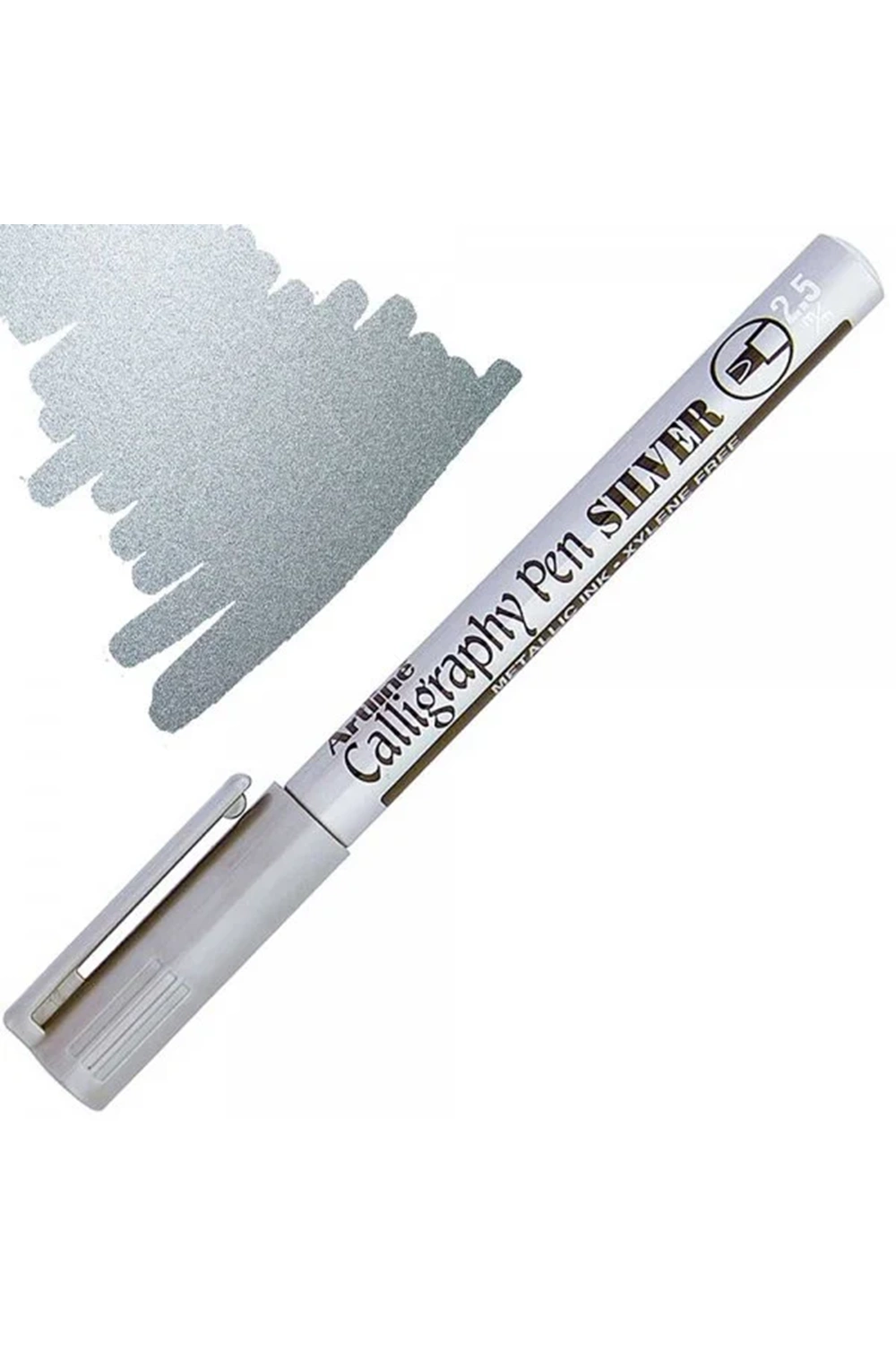 Artline Kaligrafi Kalemi Kesik Uçlu 2.5 Mm Gümüş Ek993xf
