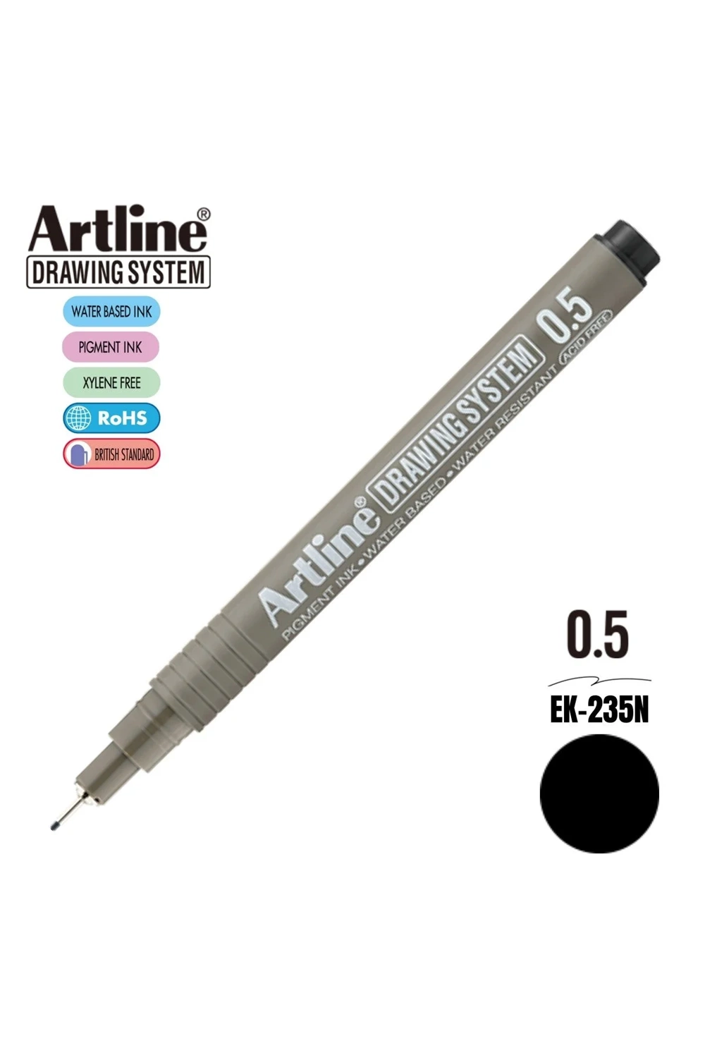 Artline Çizim Kalemi 0.5 Mm Siyah | Ek235