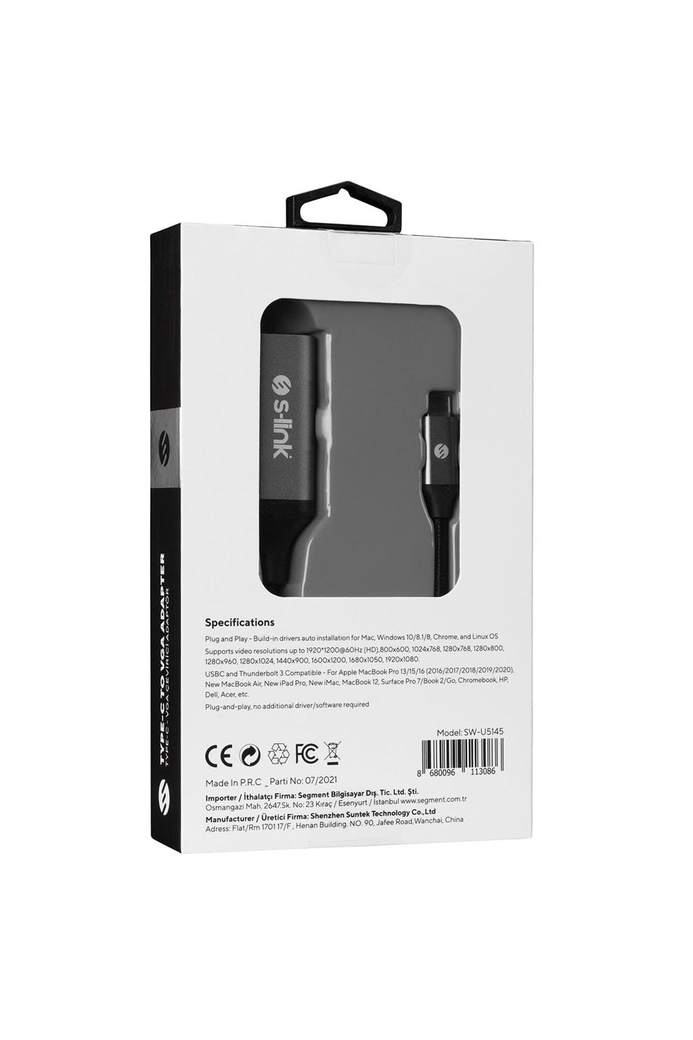 S-link Type-c To Vga Adaptör Sw-u5145