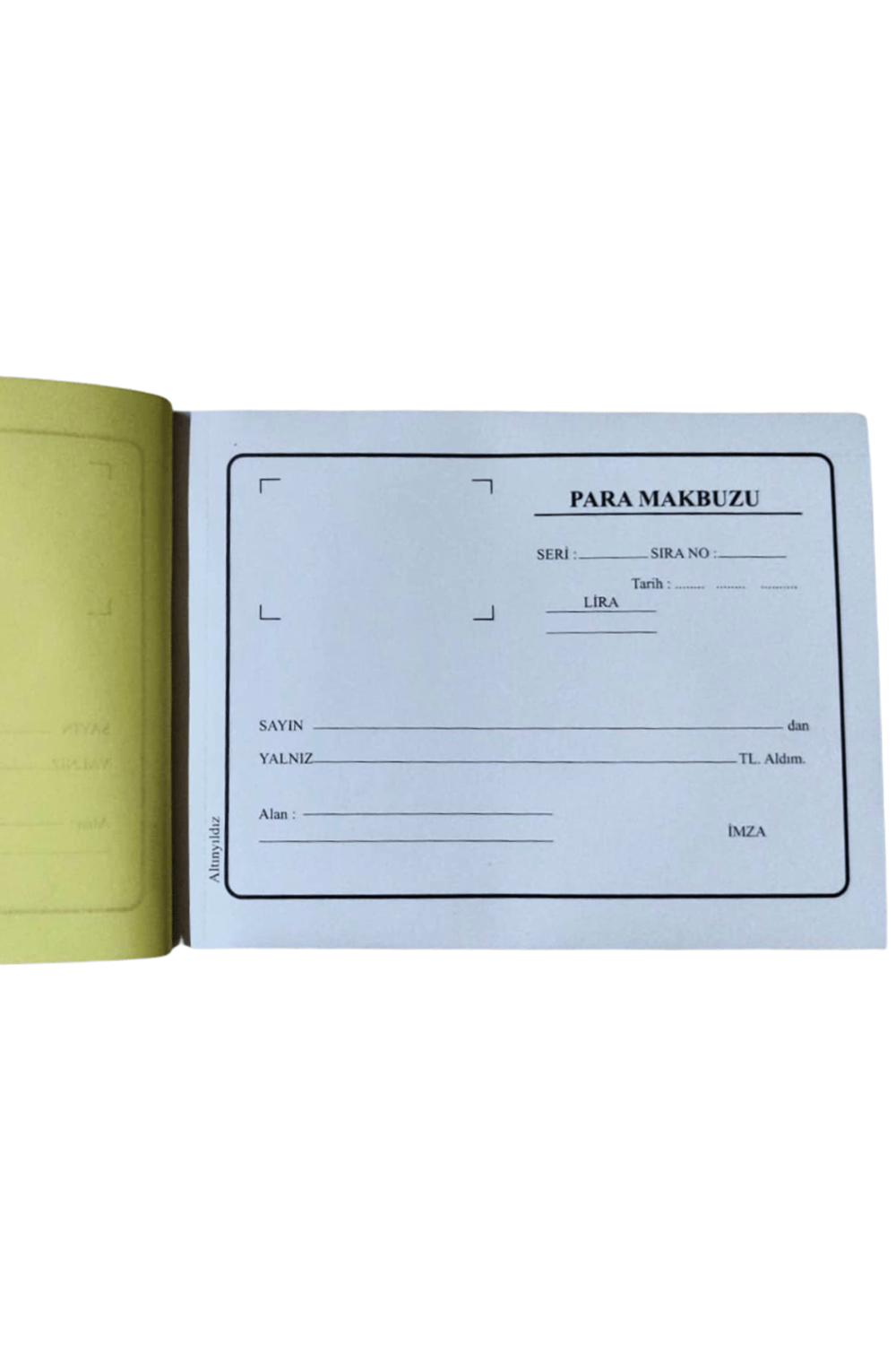 Altınyıldız Para Makbuzu Otokopili 50/2 14x20