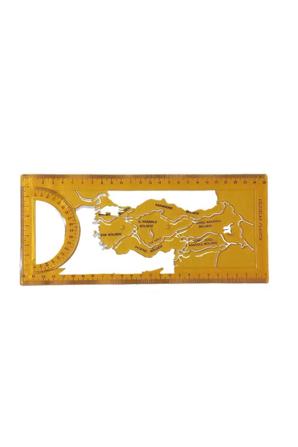Yıldızlar 38 | Plastik Cetvel Türkiye Harita Şablonlu
