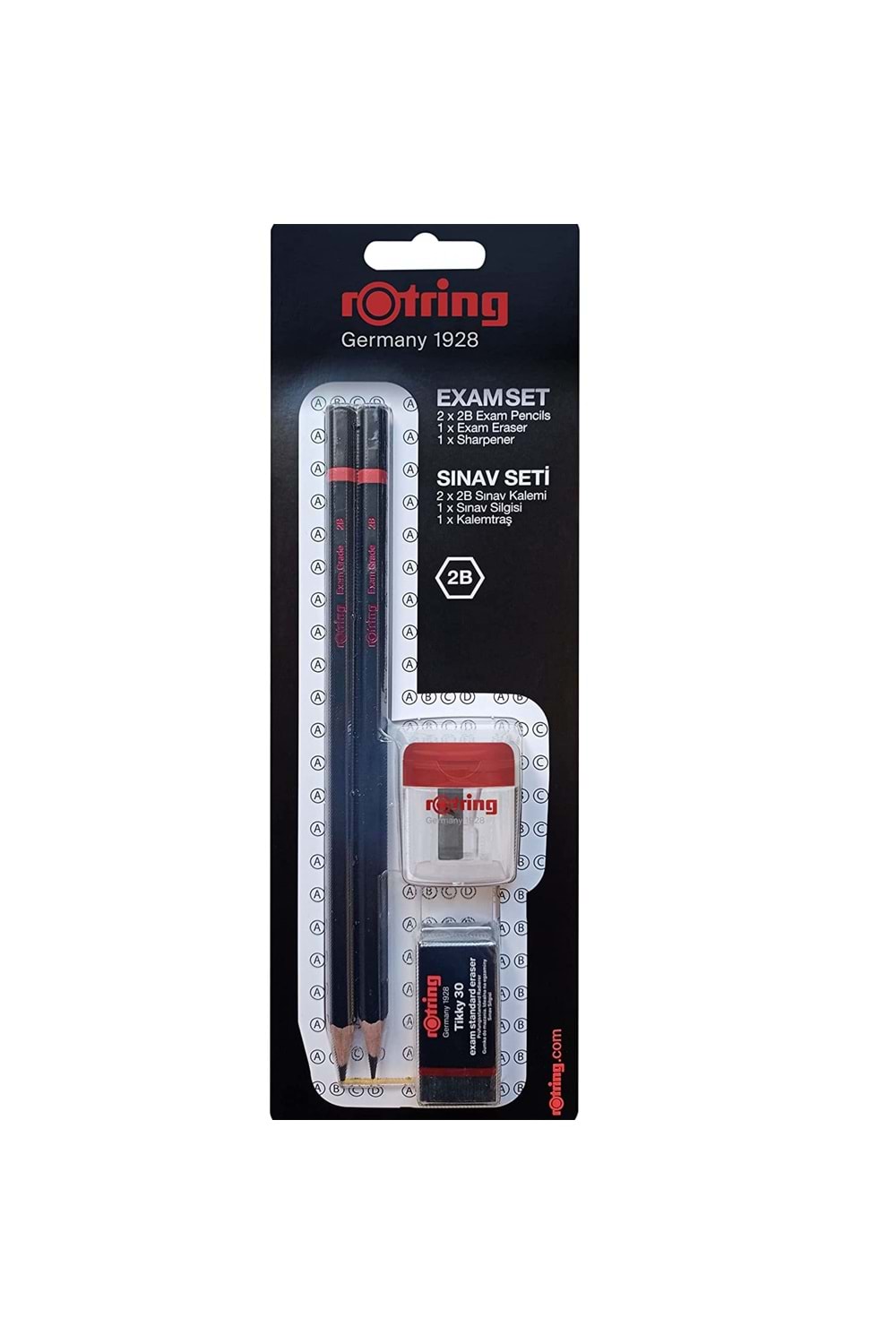 Rotring Sınav Seti 2b+silgi+kalemtıraş Bls 2 Li