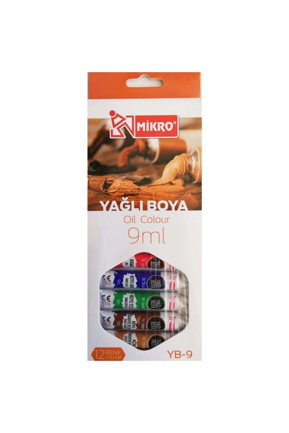 Mikro Yağlı Boya 12 Renk 9 Ml