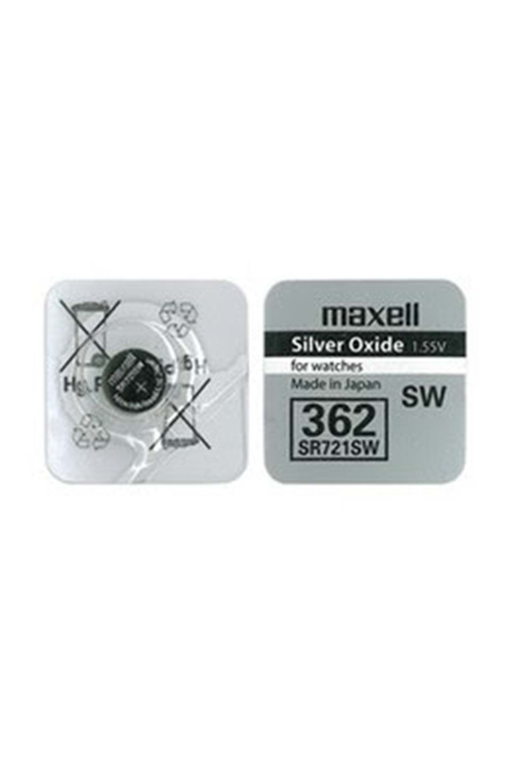 Maxell Sr-721 Sw / 362 Pil 1.55v Silver Oxide