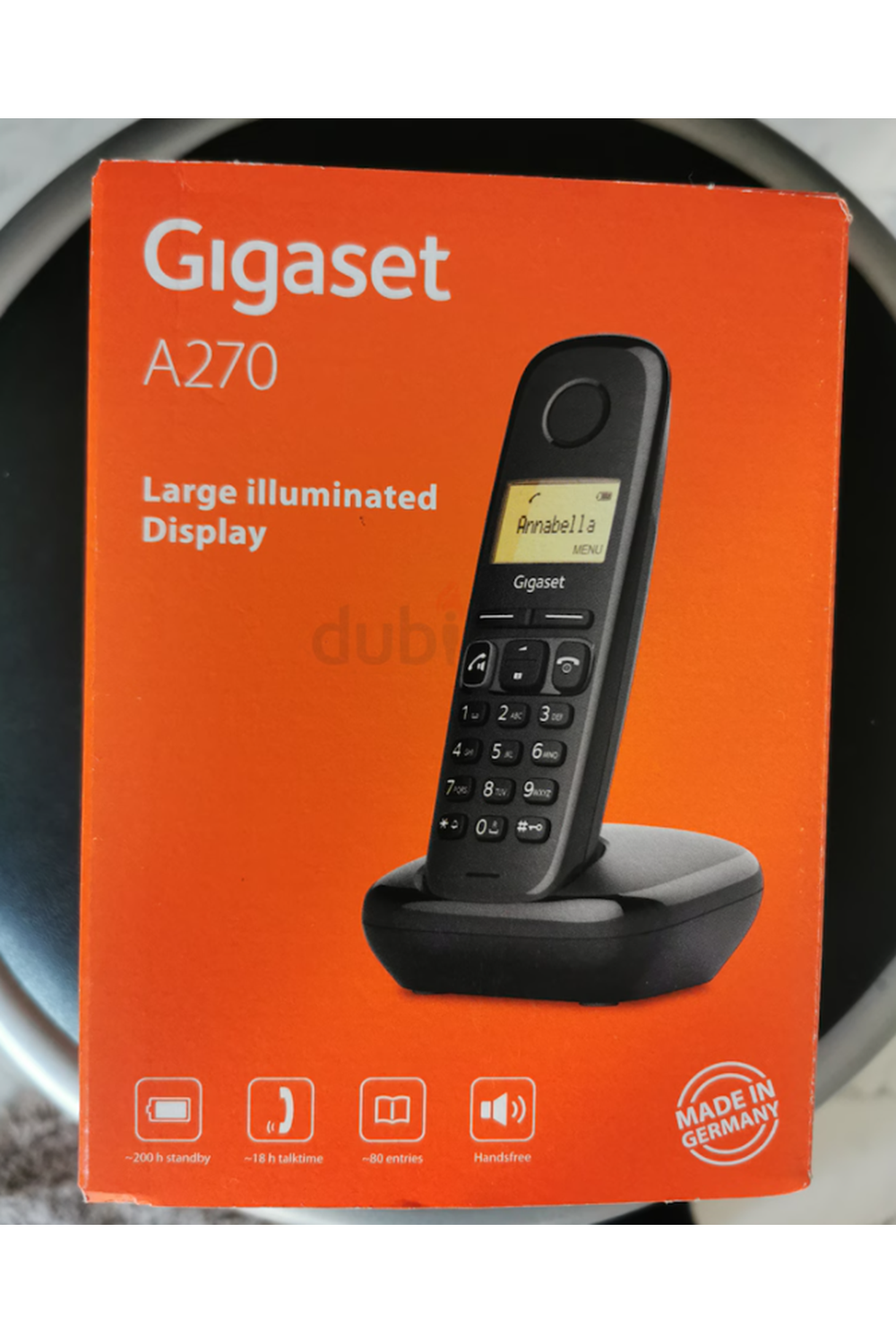 Gigaset A270 Kablosuz Lcd Ekranlı Telefon Siyah