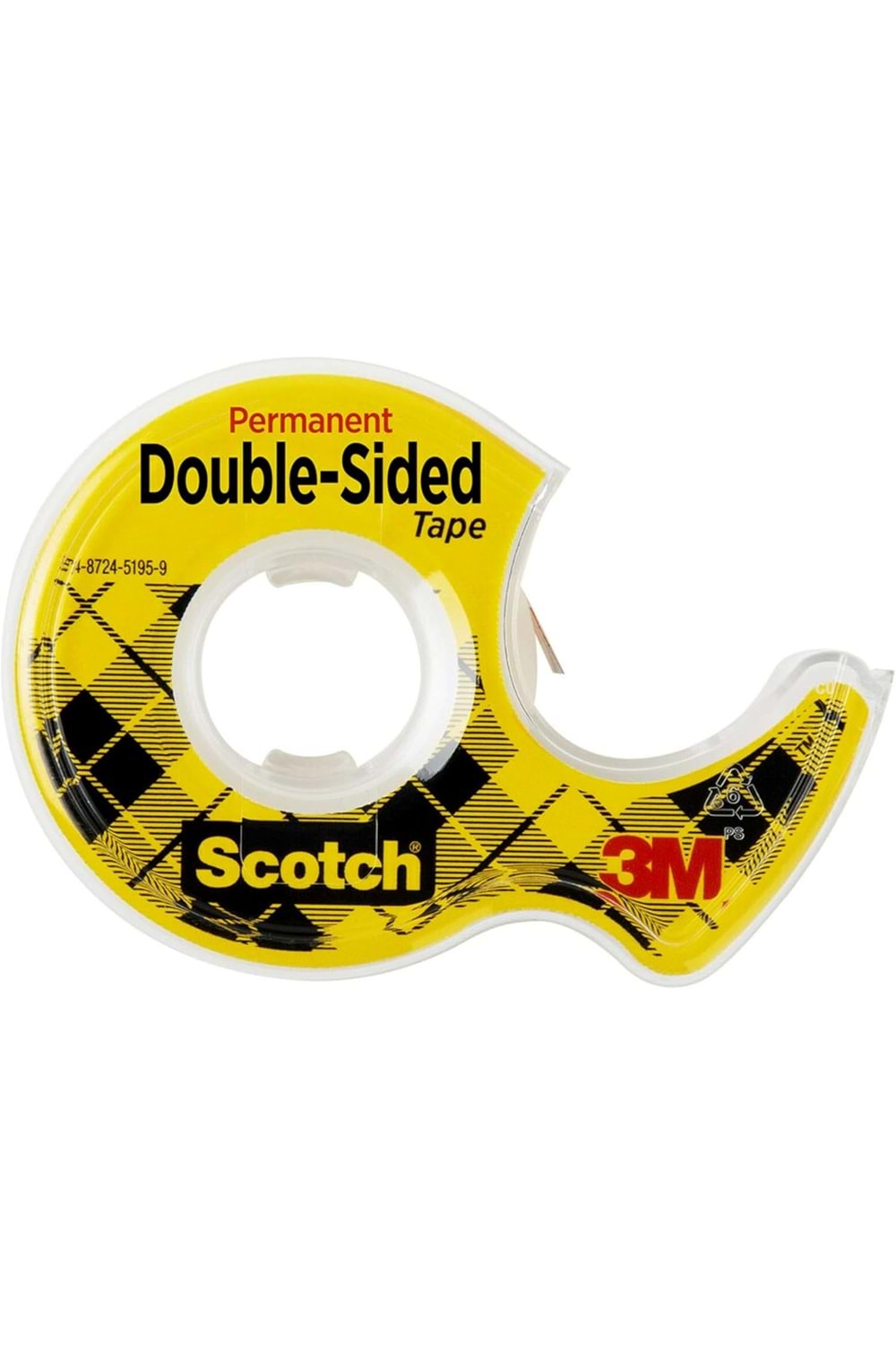 Scotch Dispenserli Çift Taraflı Astarsız Bant, Dar Genişlik, Tutma İçin Tasarlanmış, 1.28 X 250 İnç (136)