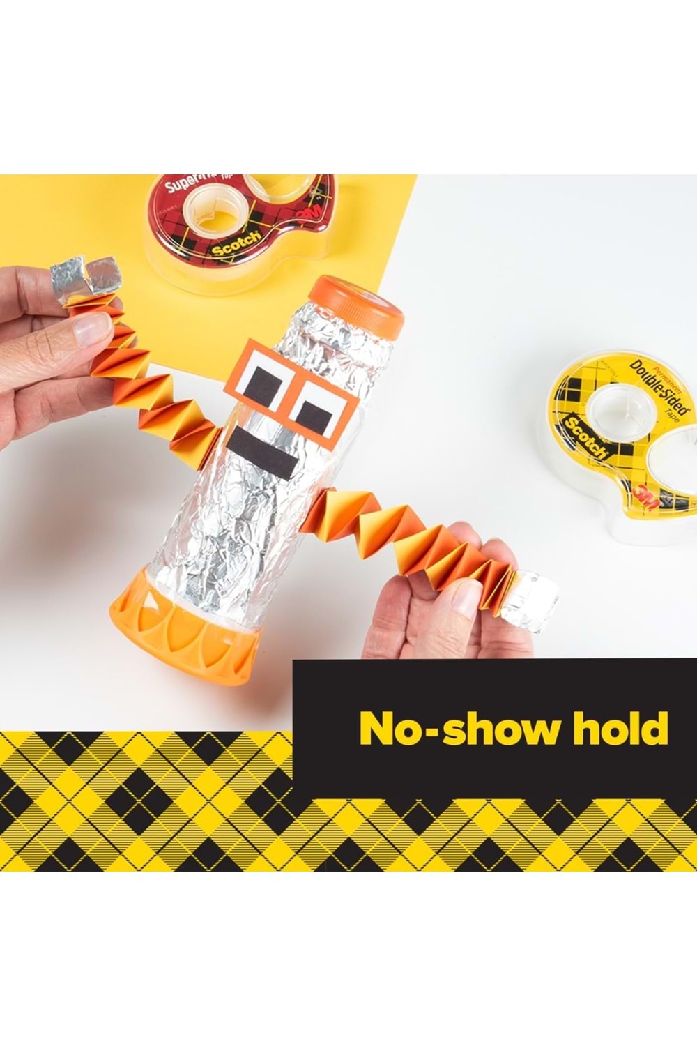 Scotch Dispenserli Çift Taraflı Astarsız Bant, Dar Genişlik, Tutma İçin Tasarlanmış, 1.28 X 250 İnç (136)