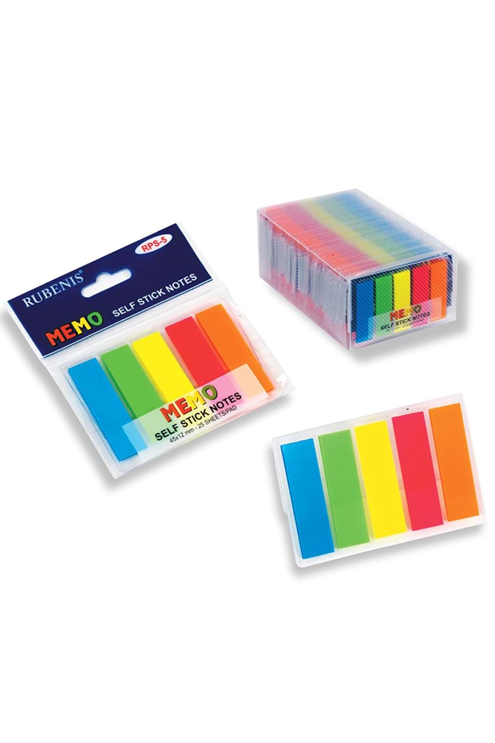Rubenis Yapışkanlı Film Ayraç Not Kağıdı 45x12 Mm | Rps-5