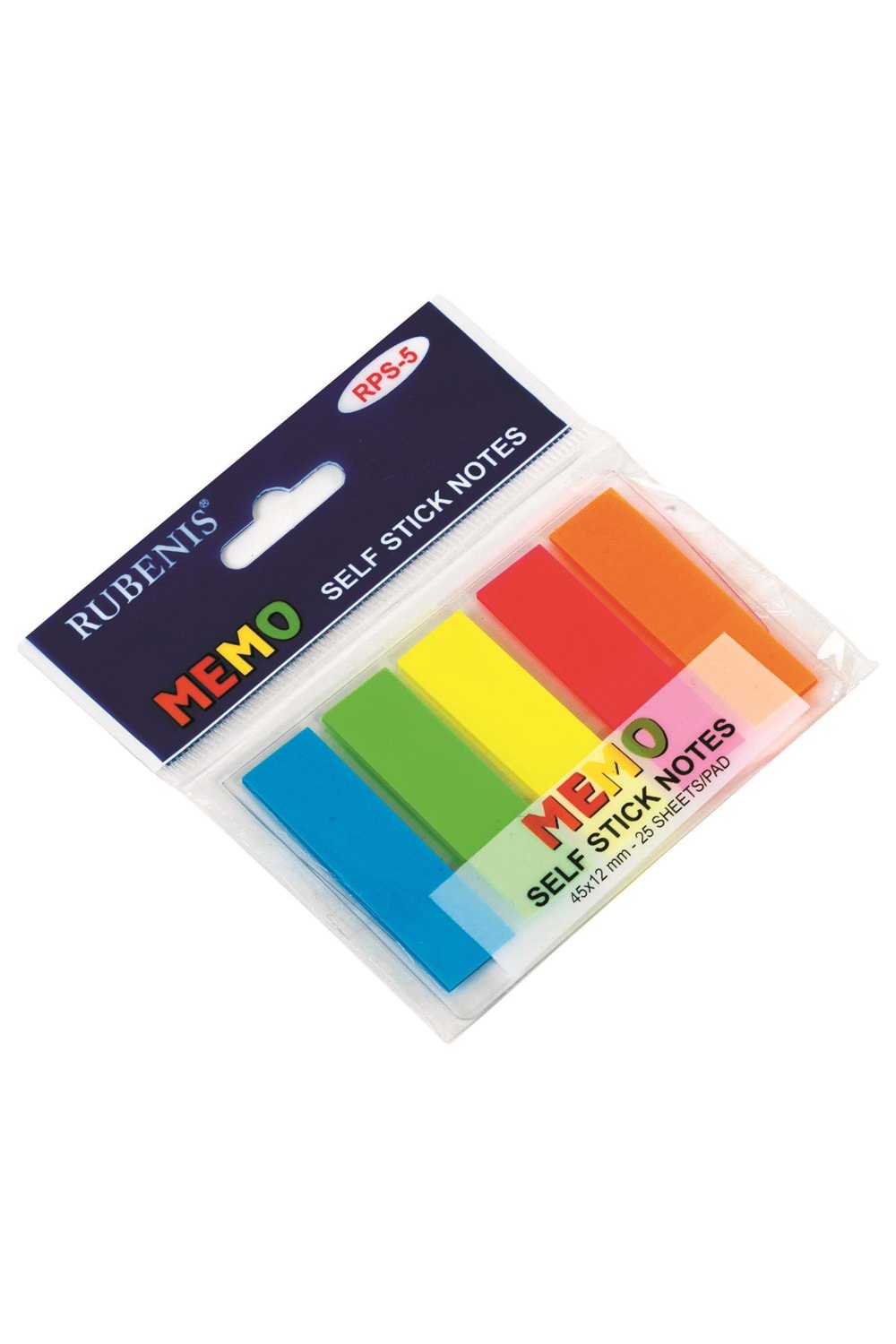 Rubenis Yapışkanlı Film Ayraç Not Kağıdı 45x12 Mm | Rps-5
