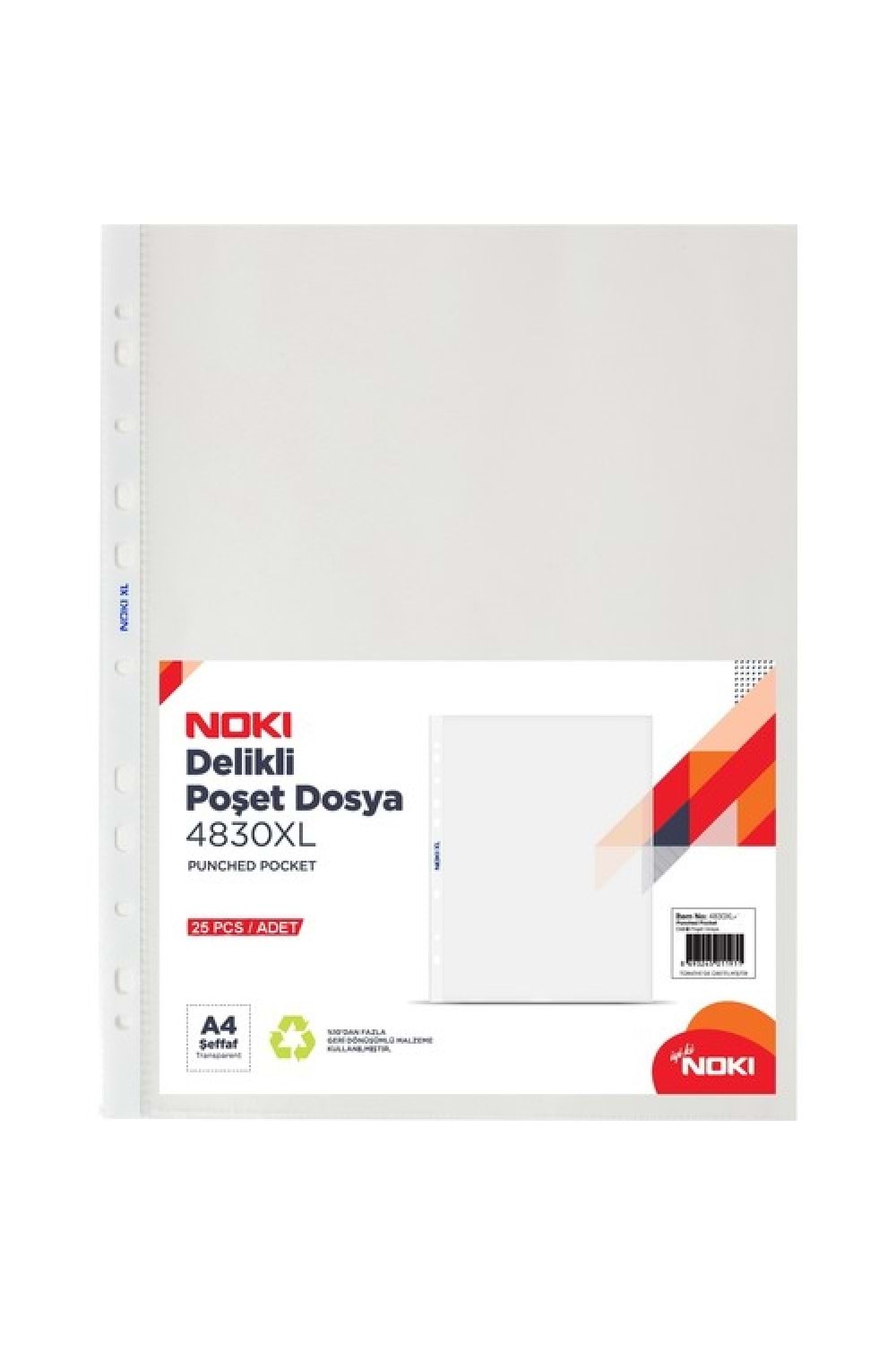Noki A4 Poşet Dosya Xl 25'li | 4830xl25