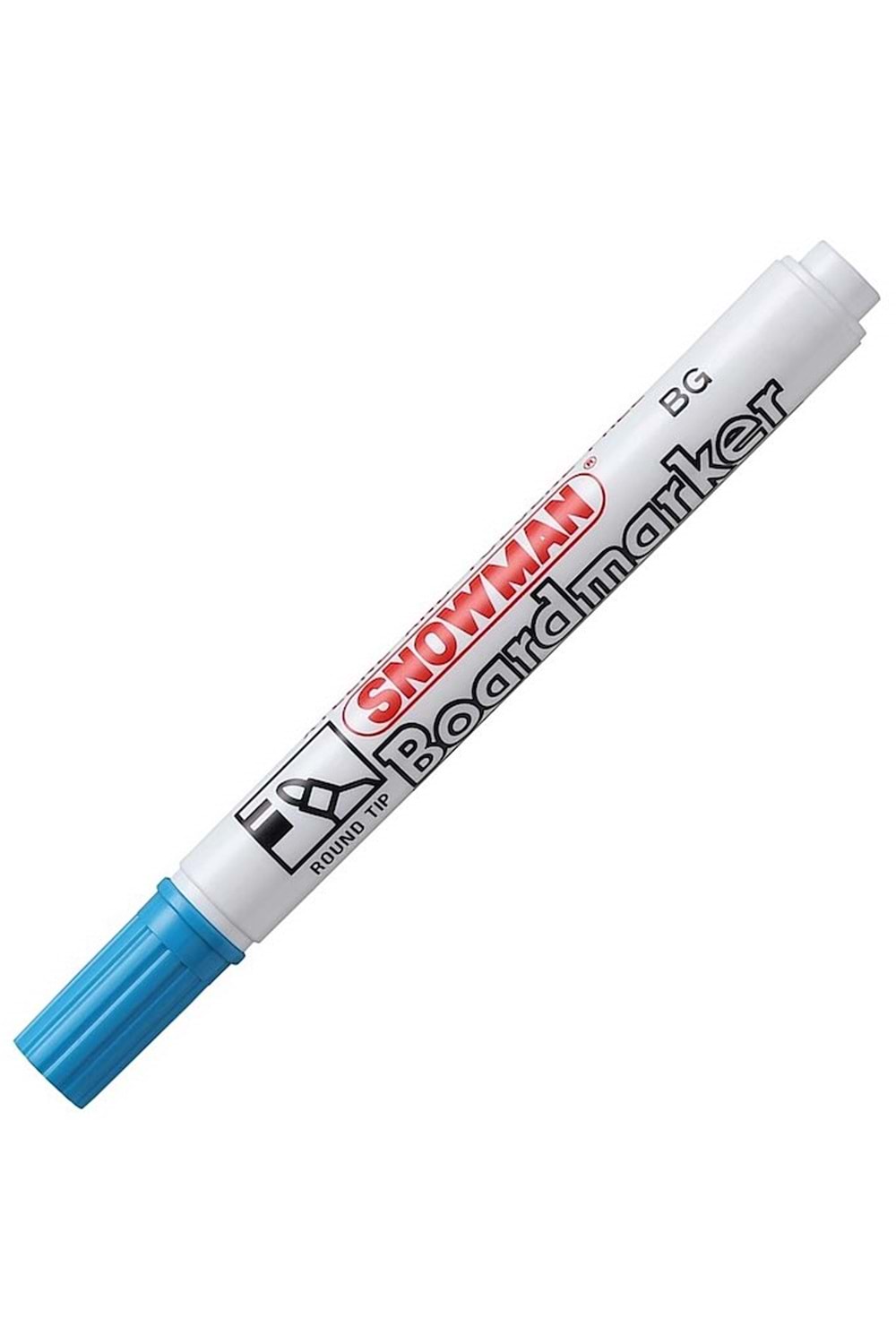 Snowman Tahta Kalemi Yuvarlak Uçlu Açık Mavi Bg-12