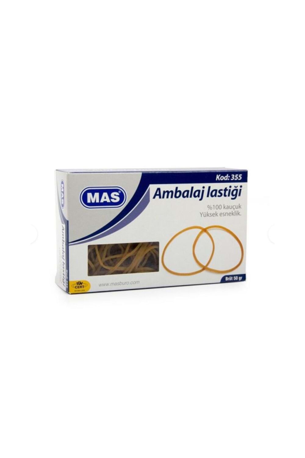Mas Ambalaj Lastik Kutu Midi 50 Gr No:355