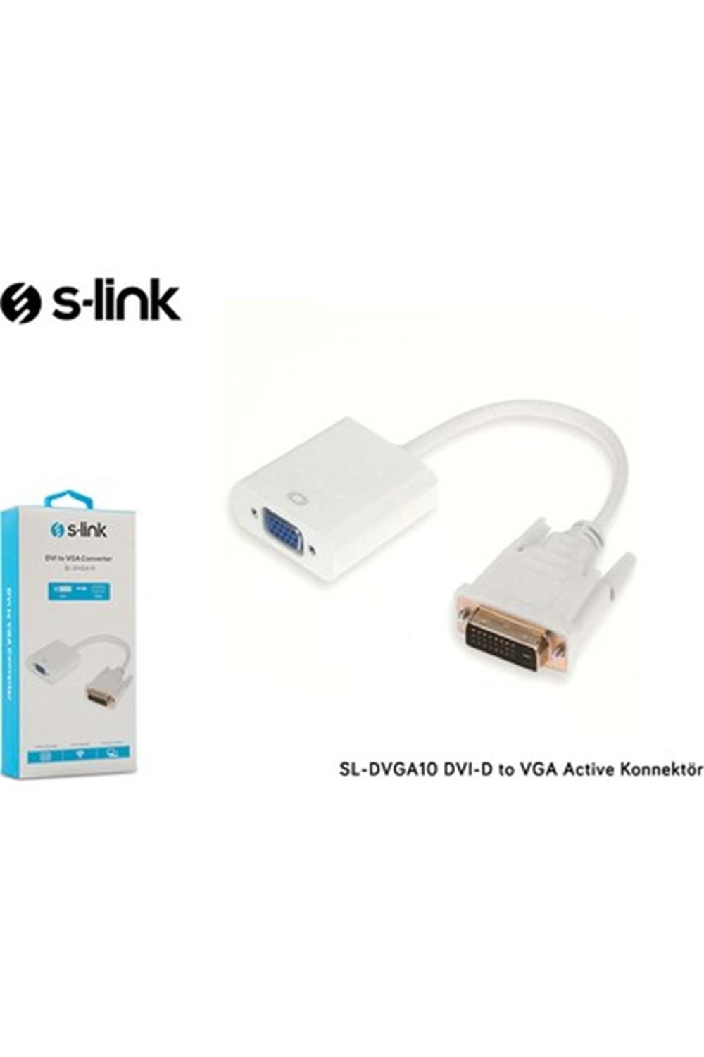 S-link Sl-dvga10 Dvı-d To Vga Connector