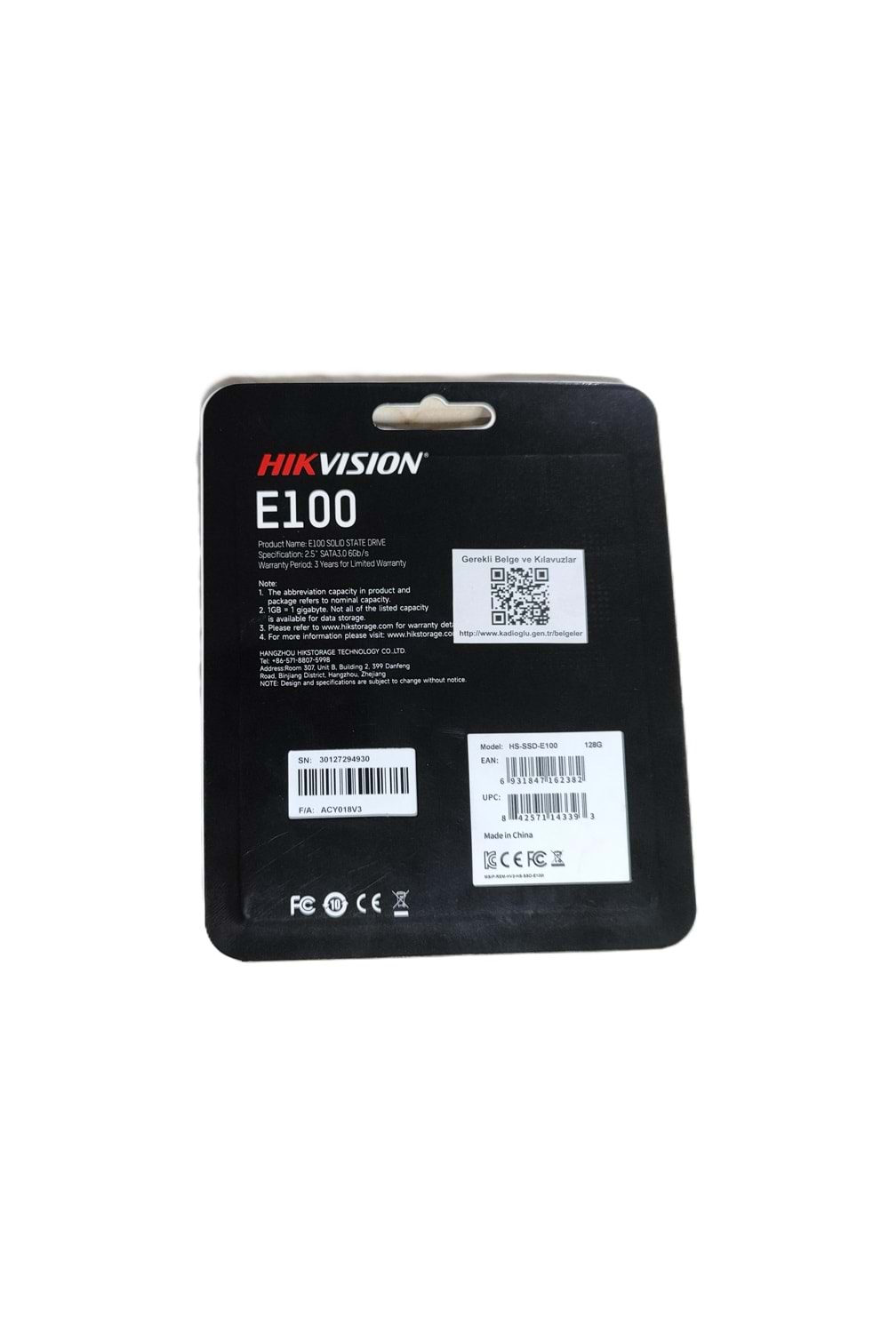 Hıkvısıon 128gb E100 550/430mbs 2,5