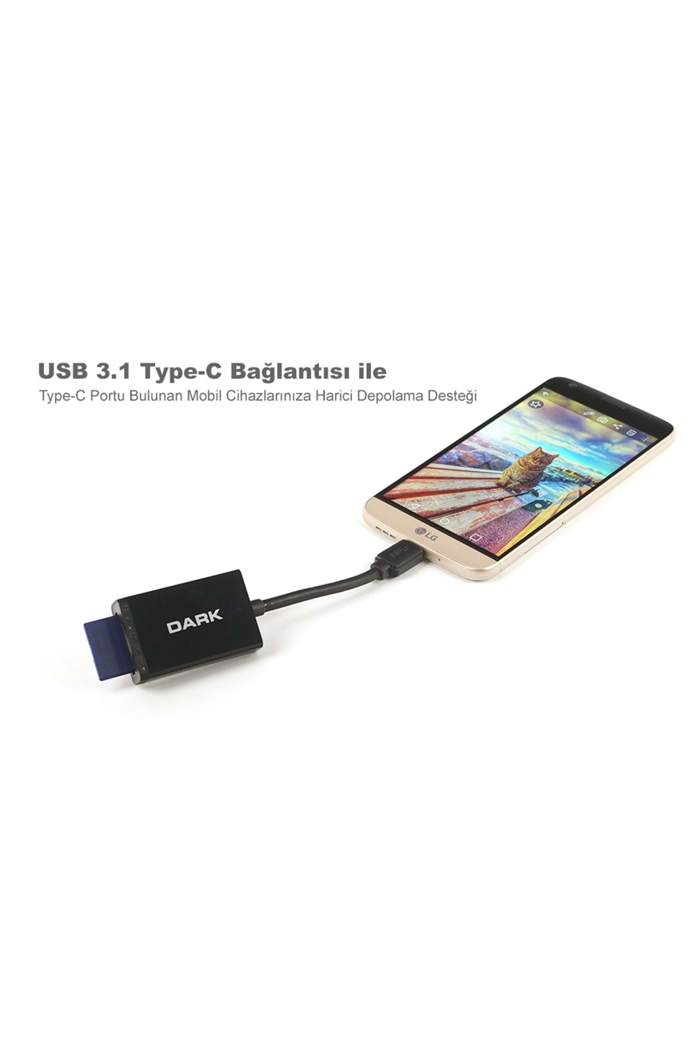 Dark Dk-ac-ucr310 Usb3.1 Type-c Harici Çoklu Kart Okuyucu