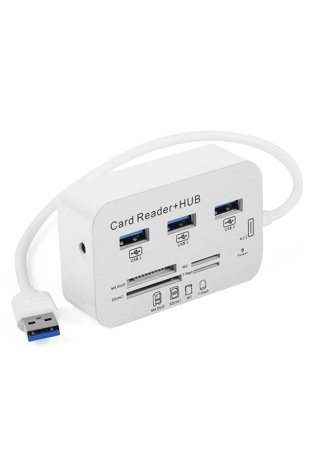 Tx Txacucr340 3 X Usb 3.0 Hub Ve Çoklu Harici Kart Okuyucu