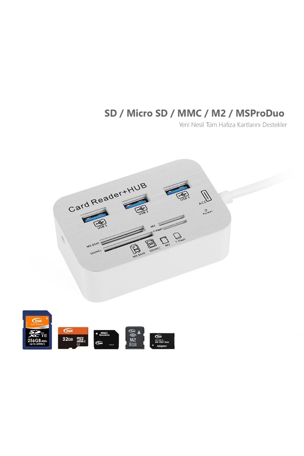 Tx Txacucr340 3 X Usb 3.0 Hub Ve Çoklu Harici Kart Okuyucu