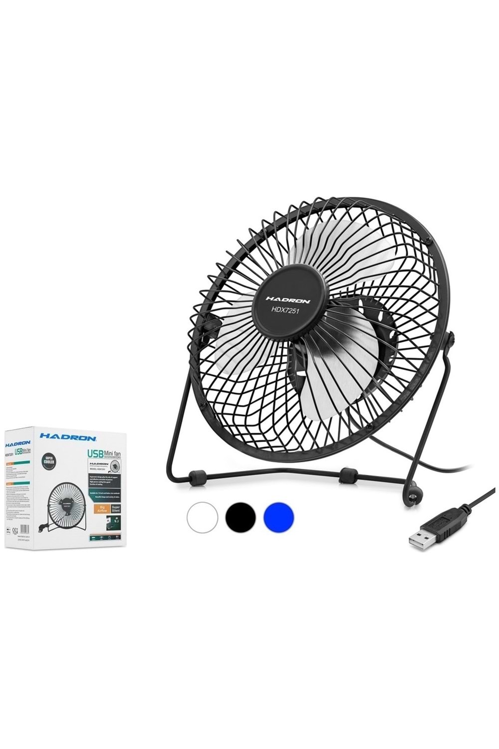 Hadron Hdx7251 2032 Metal Usb Vantilatör
