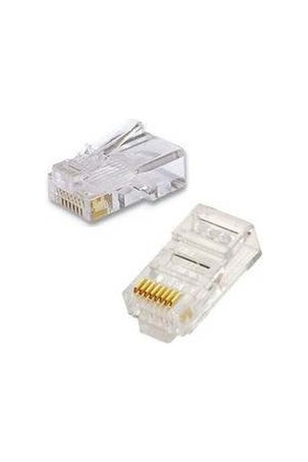 Speed Sp-u100 D Cat6 100 Adet Rj45 Konnektör Delikli Yeni Nesil