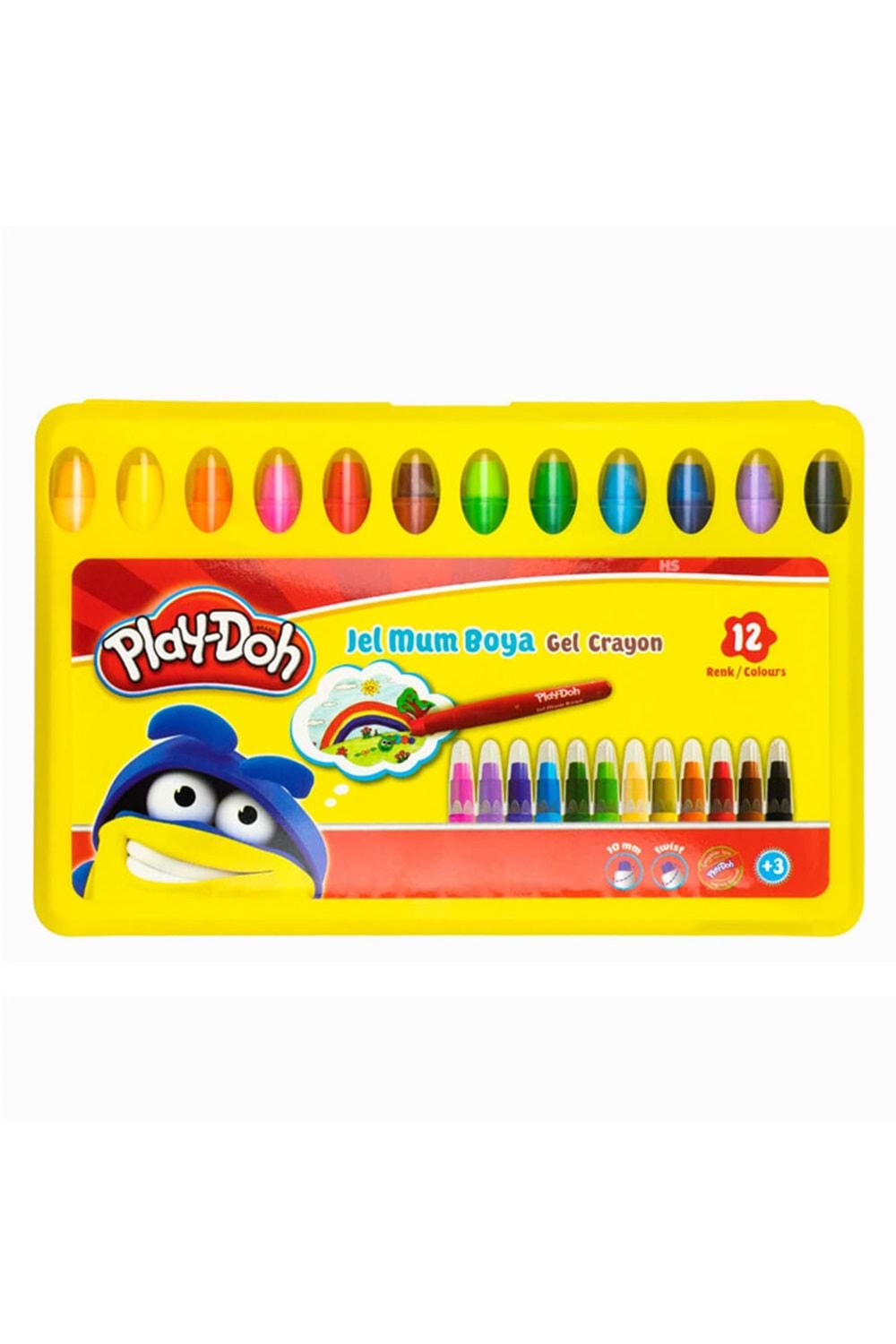 Play-doh Jel Mum Boya Crayon 12 Renk Pp Box