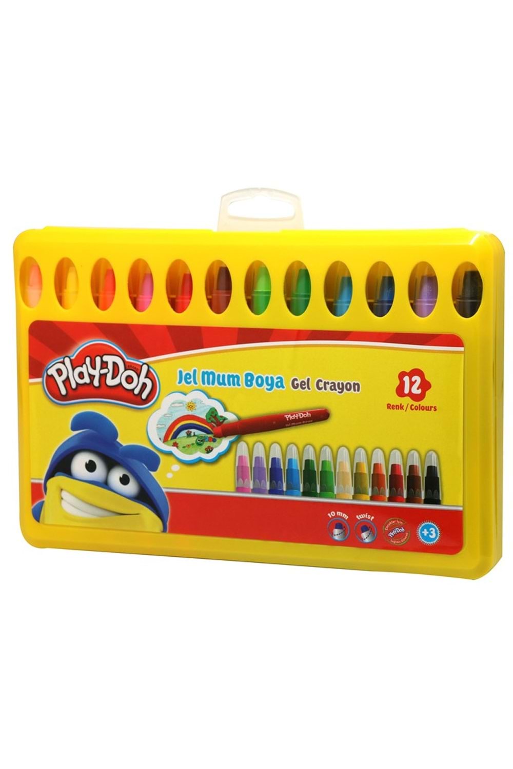 Play-doh Jel Mum Boya Crayon 12 Renk Pp Box