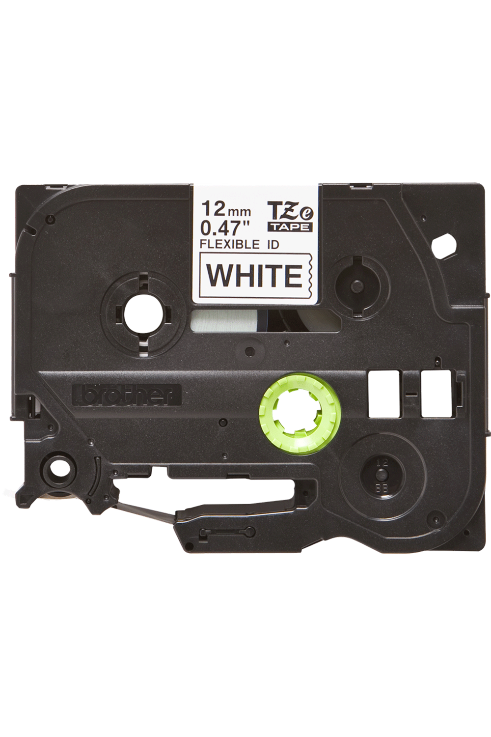 Brother Tze-fx231 12 Mm Beyazı Üzeri Siyah Esnek Laminasyonlu Etiket