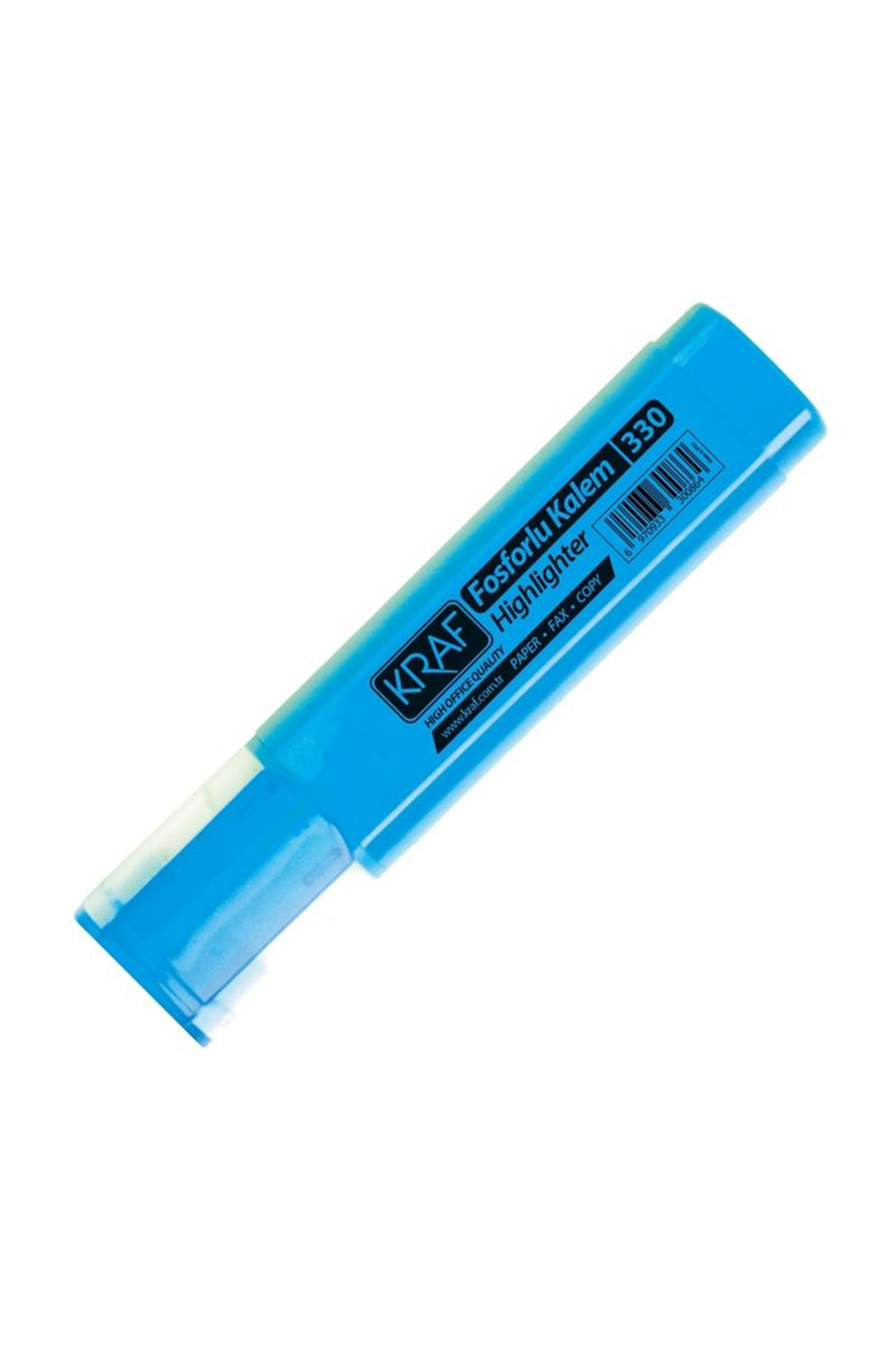 Kraf 330 Highlighter Mavi Fosforlu Kalem