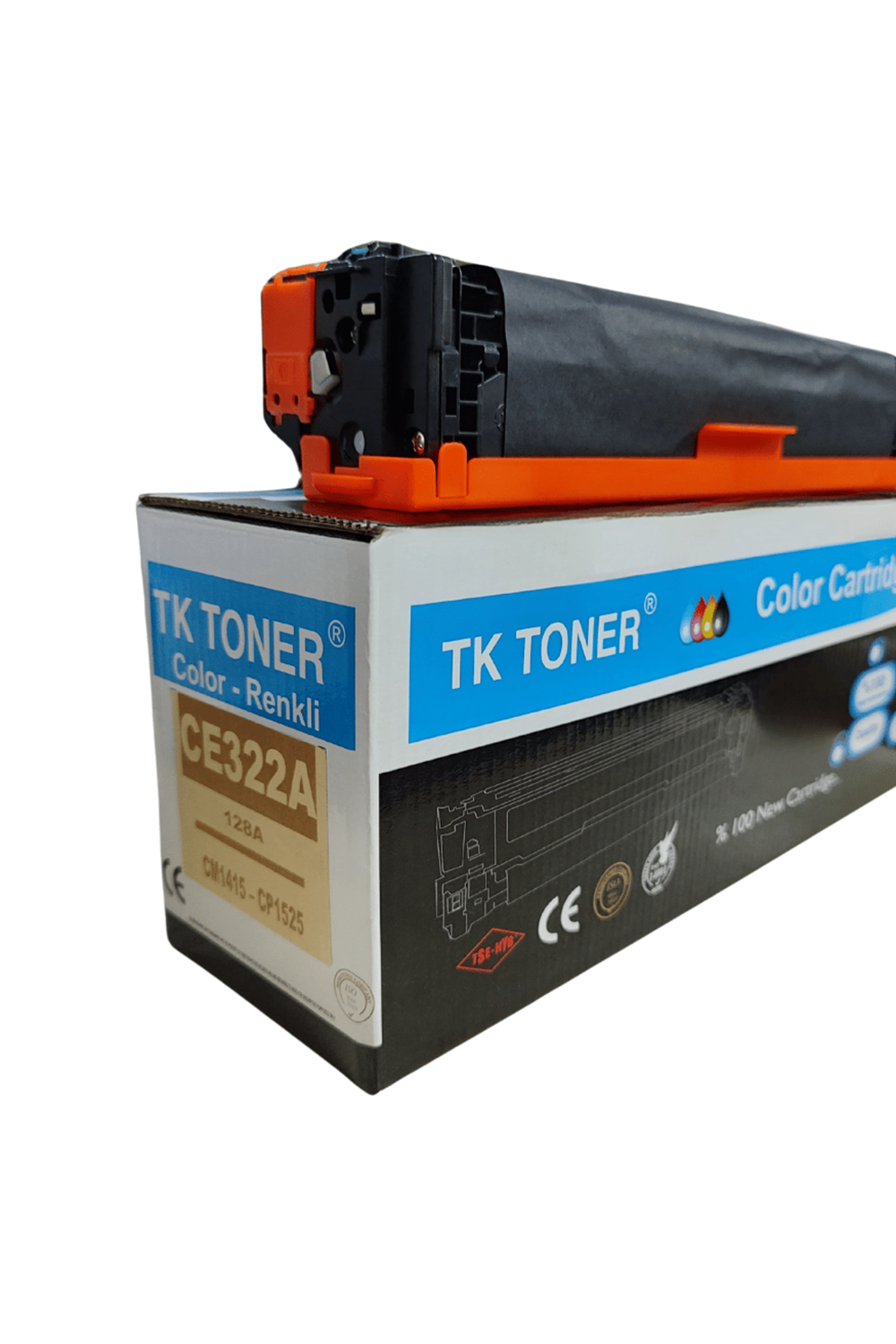 Tk Toner | Hp 128a-ce323a Sarı Muadil Toner 1,300 Sayfa Cp1525 Cp1525n