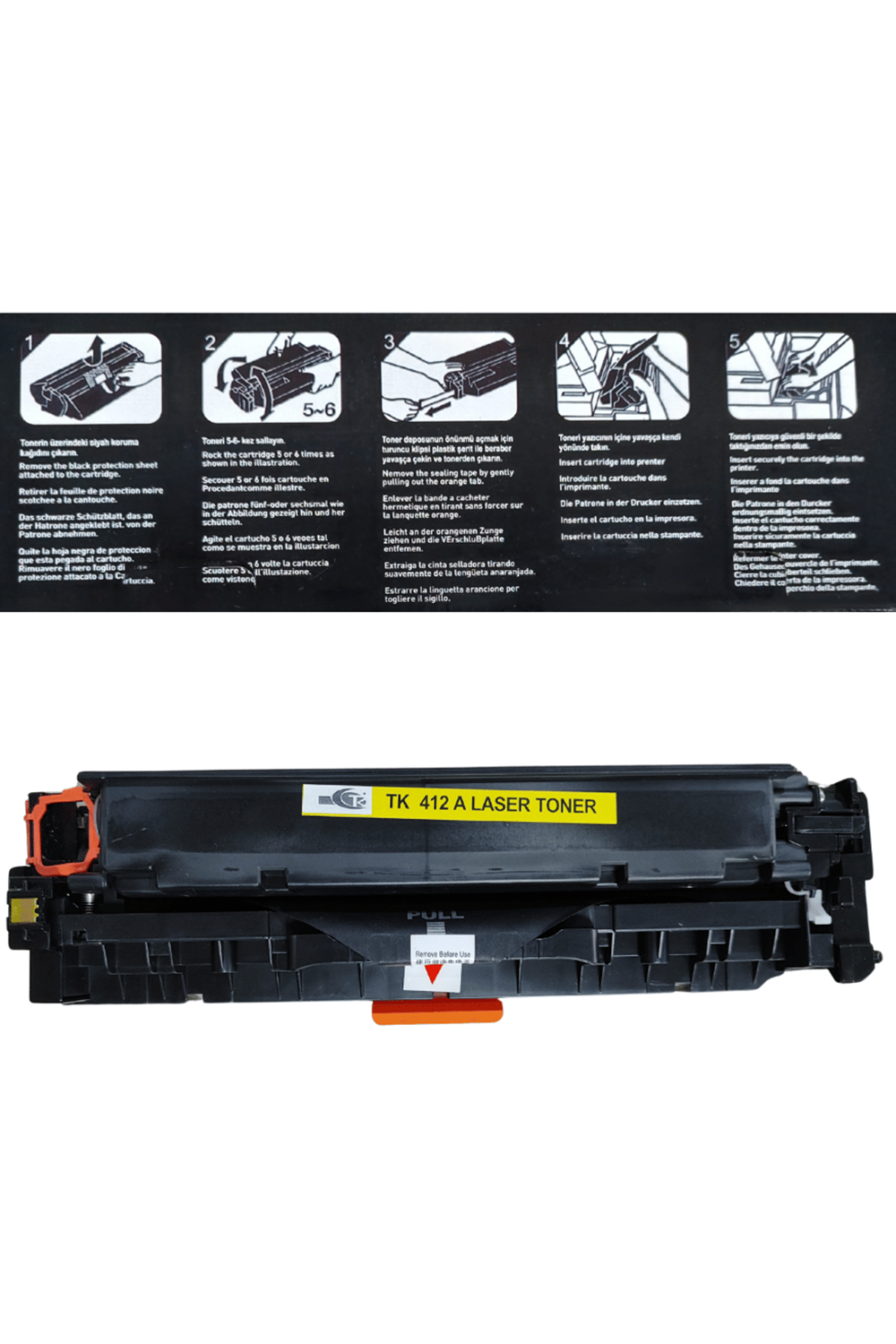 Tk Toner | Hp Ce412a-305a 2,6k Toner Sarı (305a - 300 - M351 - M375 - Pro400 - M451 - 475)93)